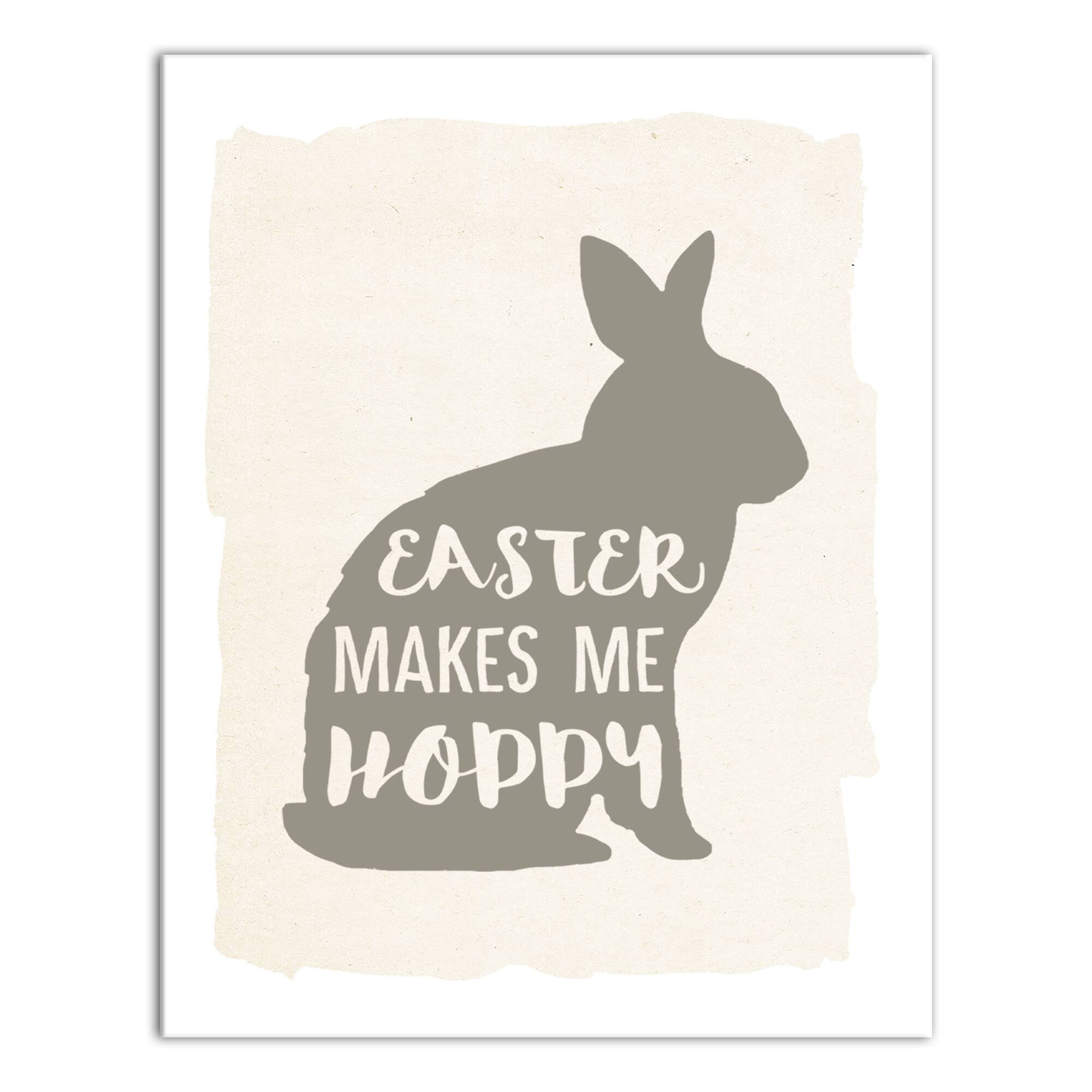Easter Makes Me Hoppy 1 11" x 14" Canvas Wall Art