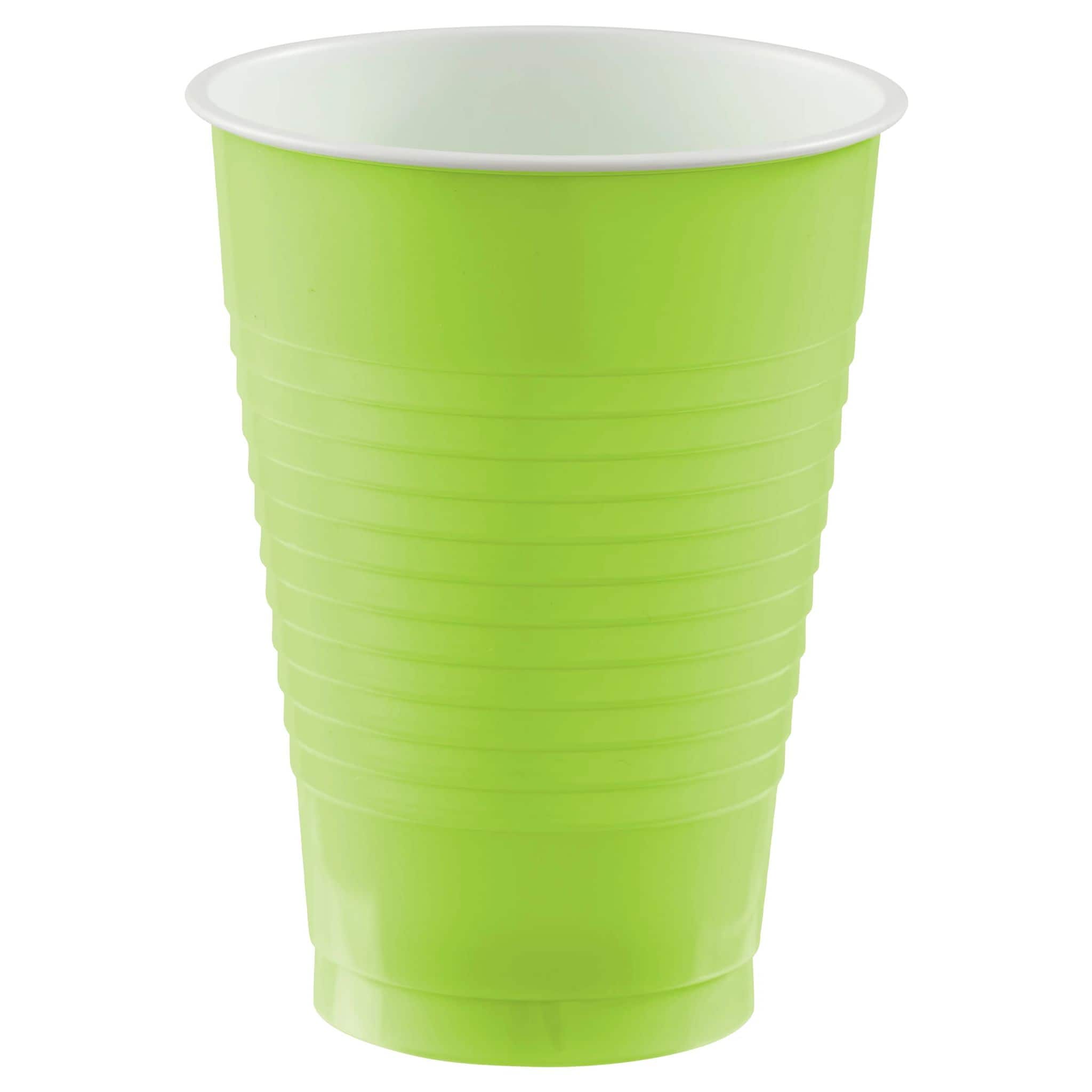 Premium 12 oz Plastic Cups, Olive Green: Party at Lewis Elegant