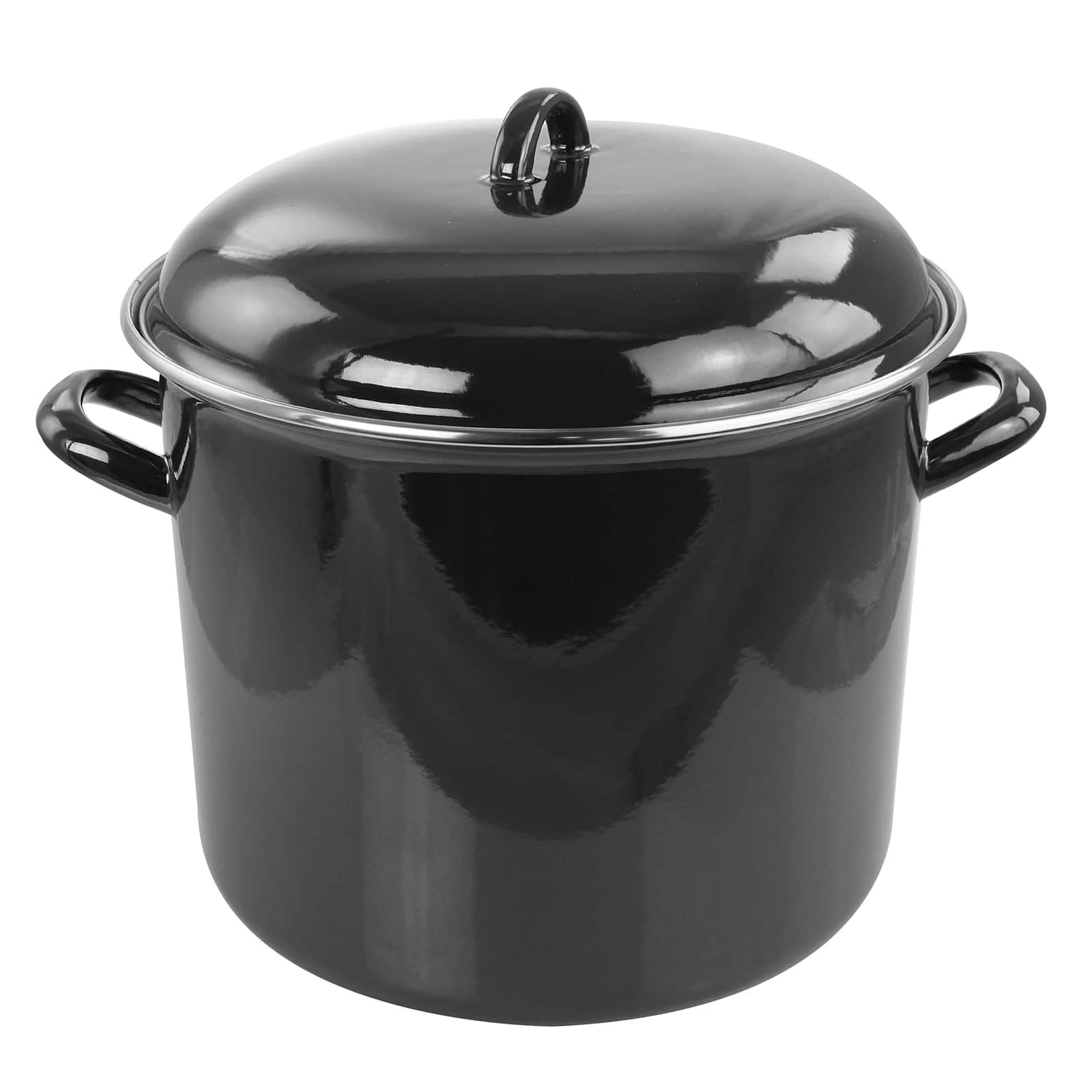 Gibson Home&#xAE; 12qt. Enamel on Steel Stock Pot with Lid