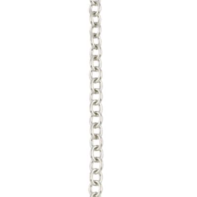 7.5" Rhodium Cable Charm Bracelet by Bead Landing™ image