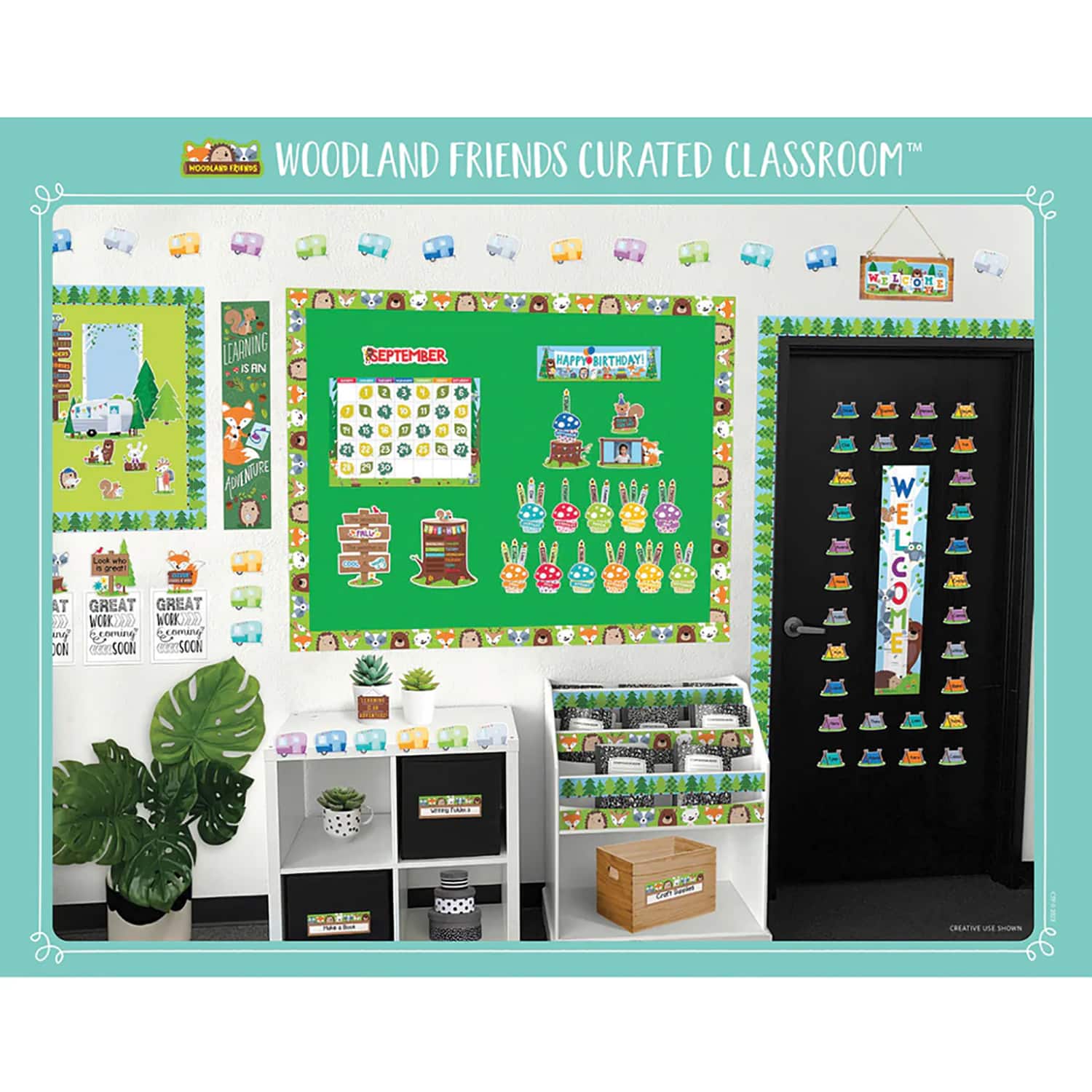 Creative Teaching Press® Woodland Friends Curated Classroom Decal Set