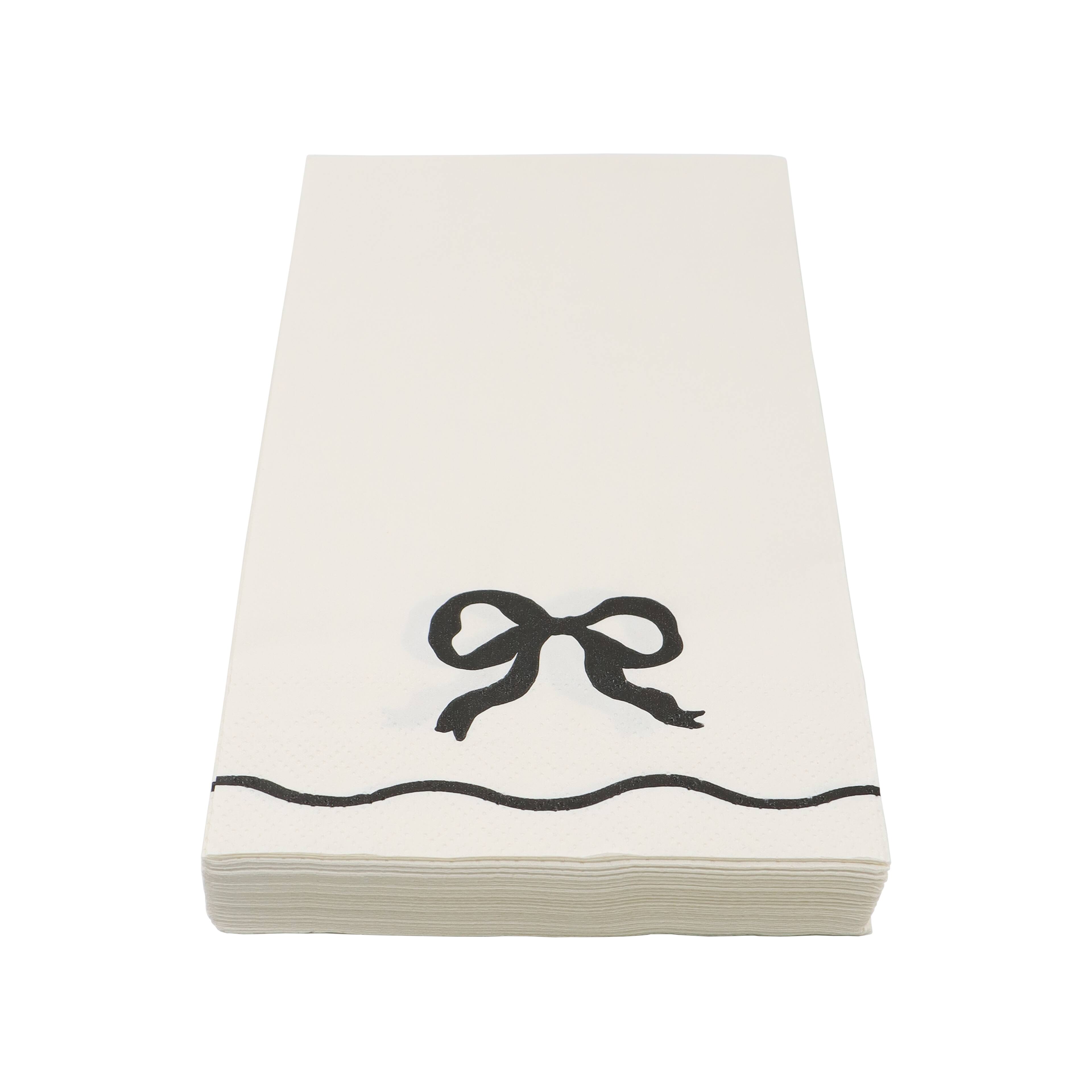 12 Packs: 20 ct. (240 total) Black Bow Guest Napkins by Celebrate It™
