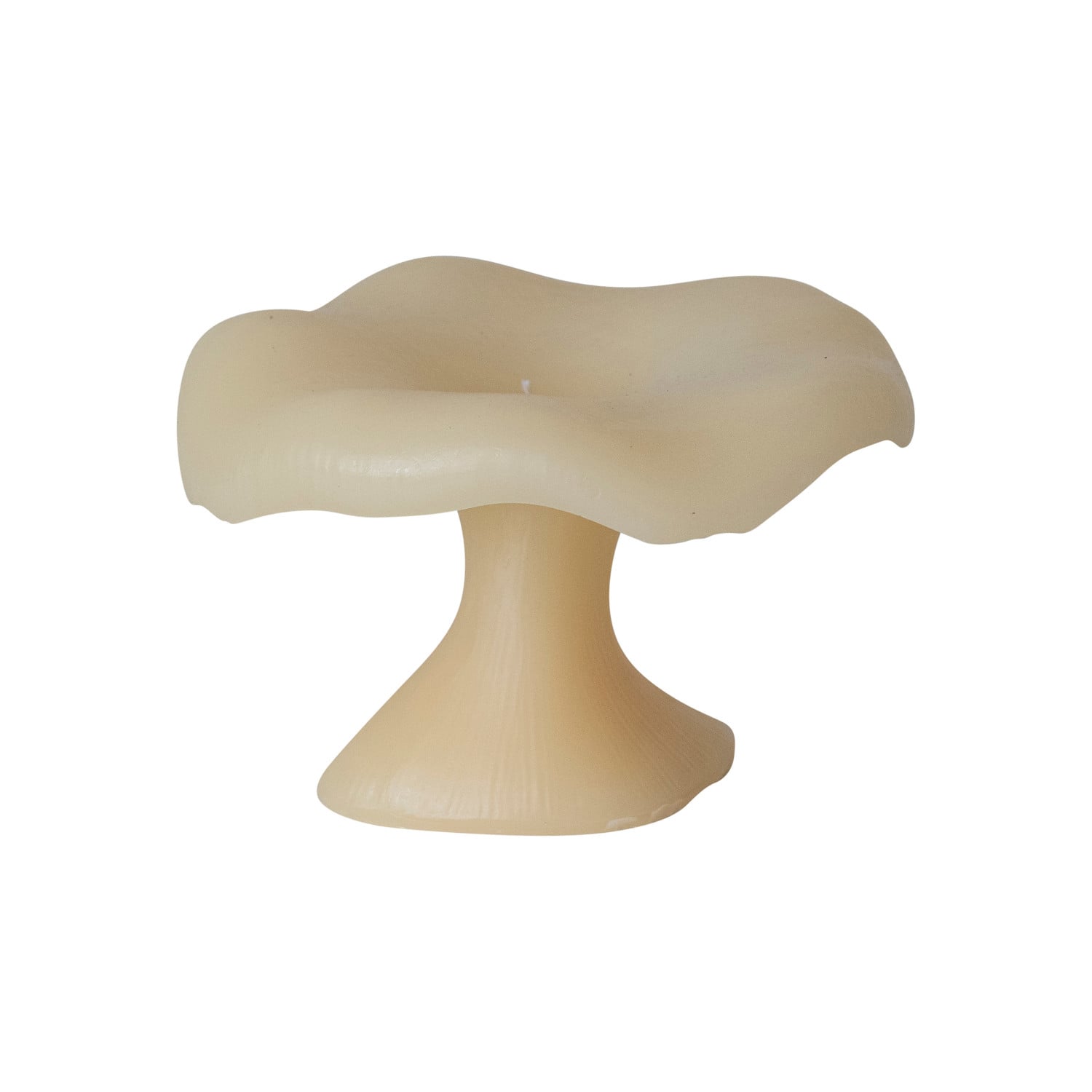 Large Unscented Mushroom-Shaped Candle