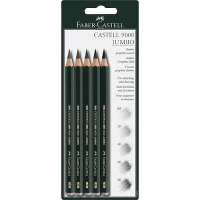 Faber-Castell 9000 Jumbo Set, 5-Pencils