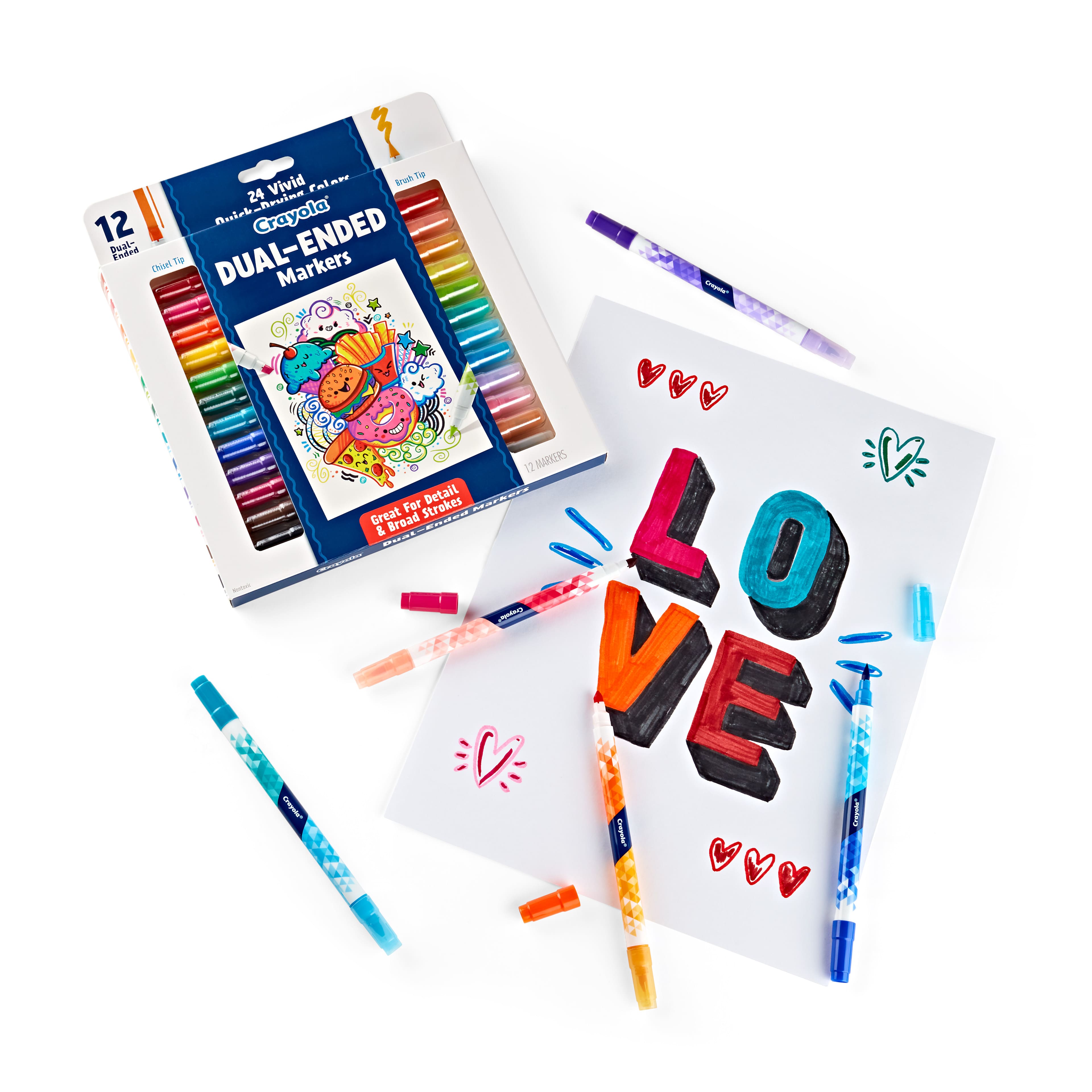 Crayola&#xAE; Dual-Ended Doodle Markers, 12ct.