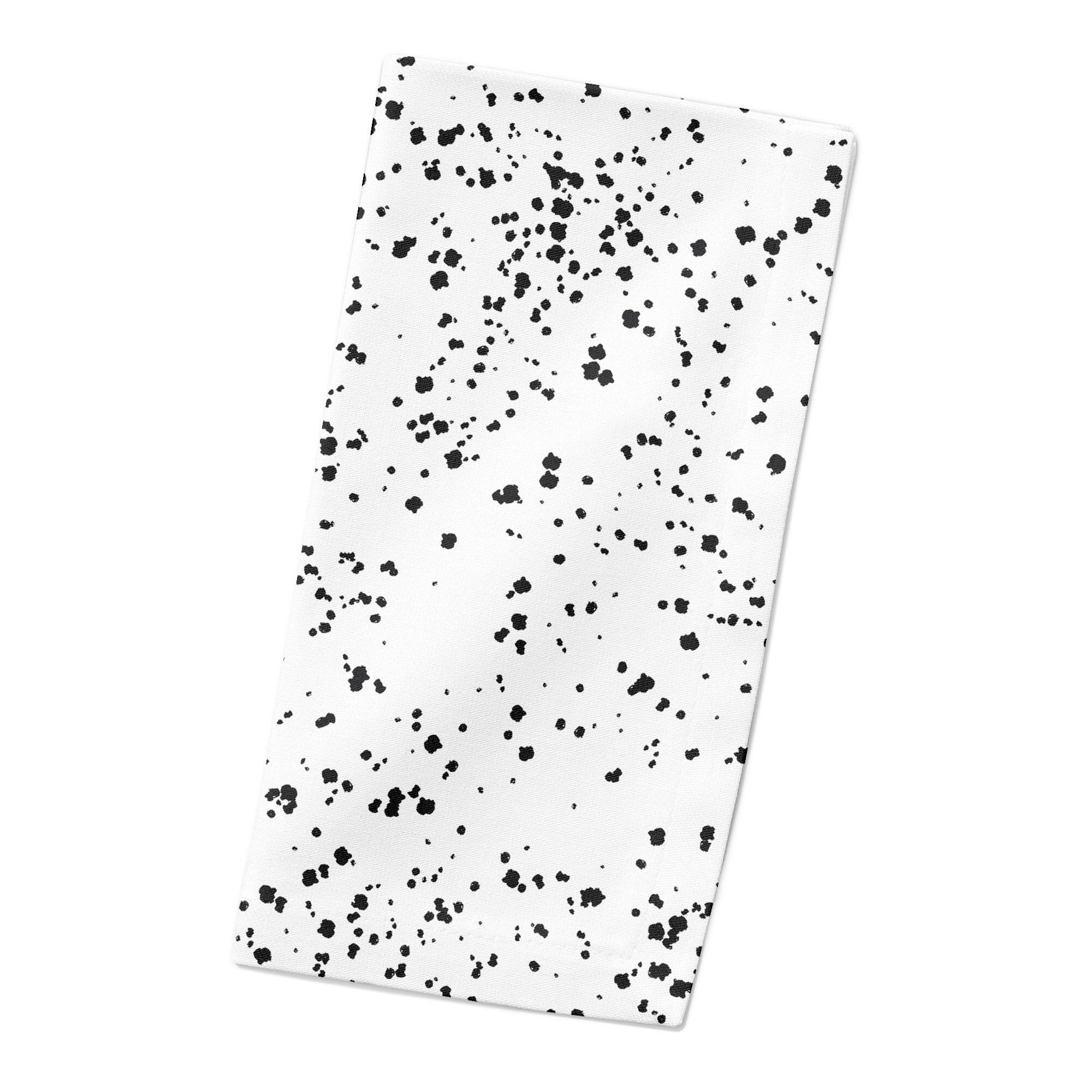 Monochromatic Speck Pattern 10" x 10" Cotton Twill Napkin