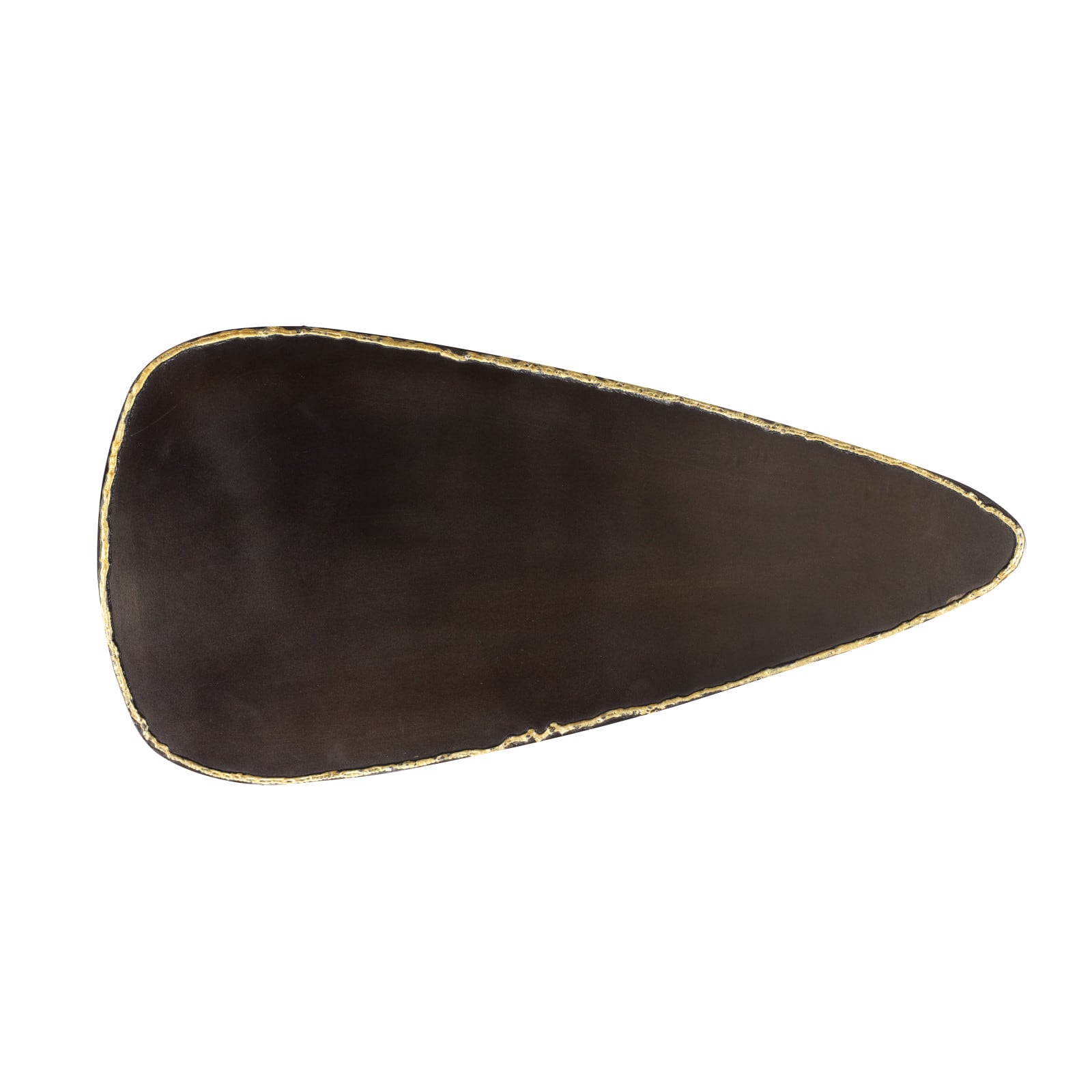 24" Black Iron Industrial Accent Table