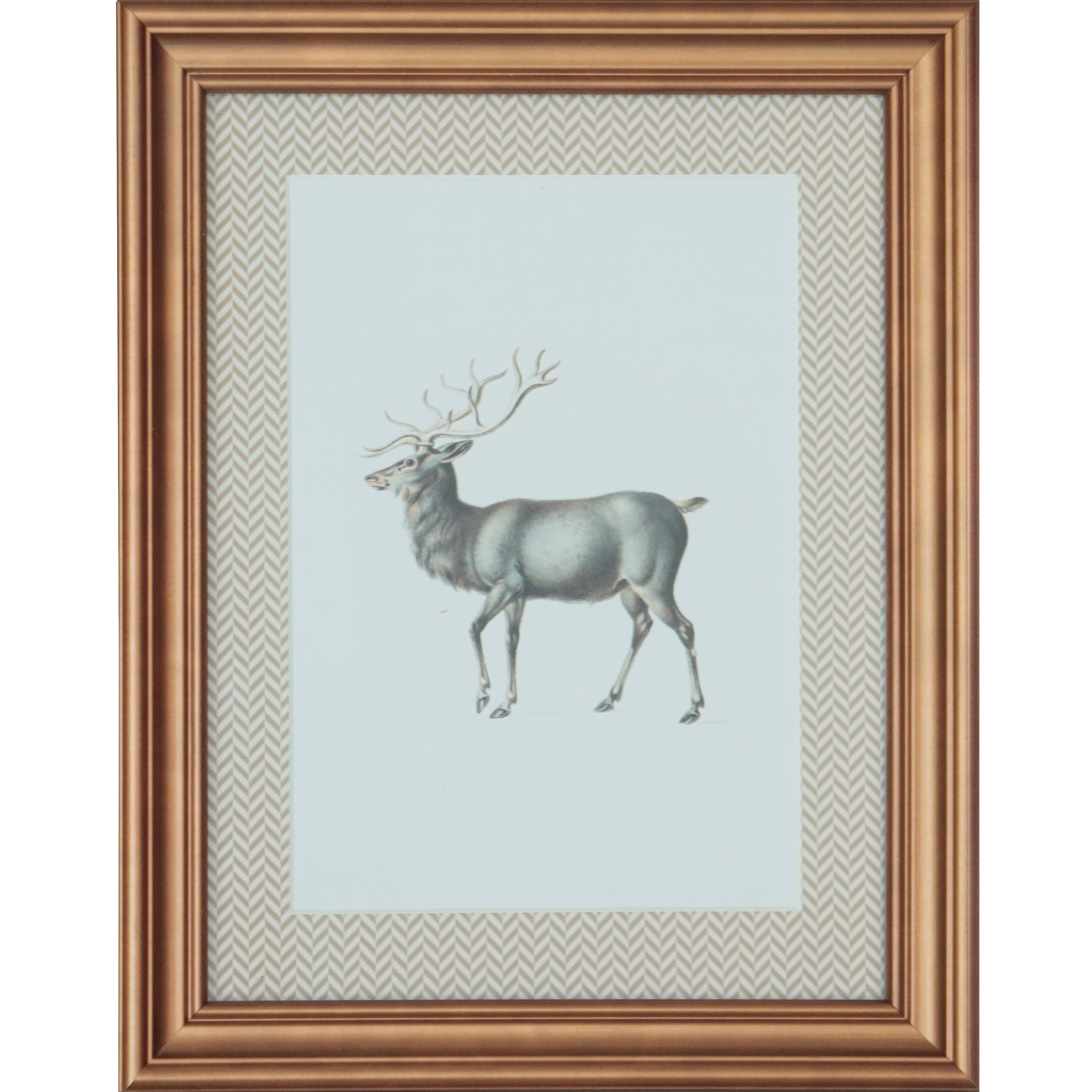 7.5&#x22; x 9.5&#x22; Framed Reindeer Tabletop D&#xE9;cor by Ashland&#xAE;