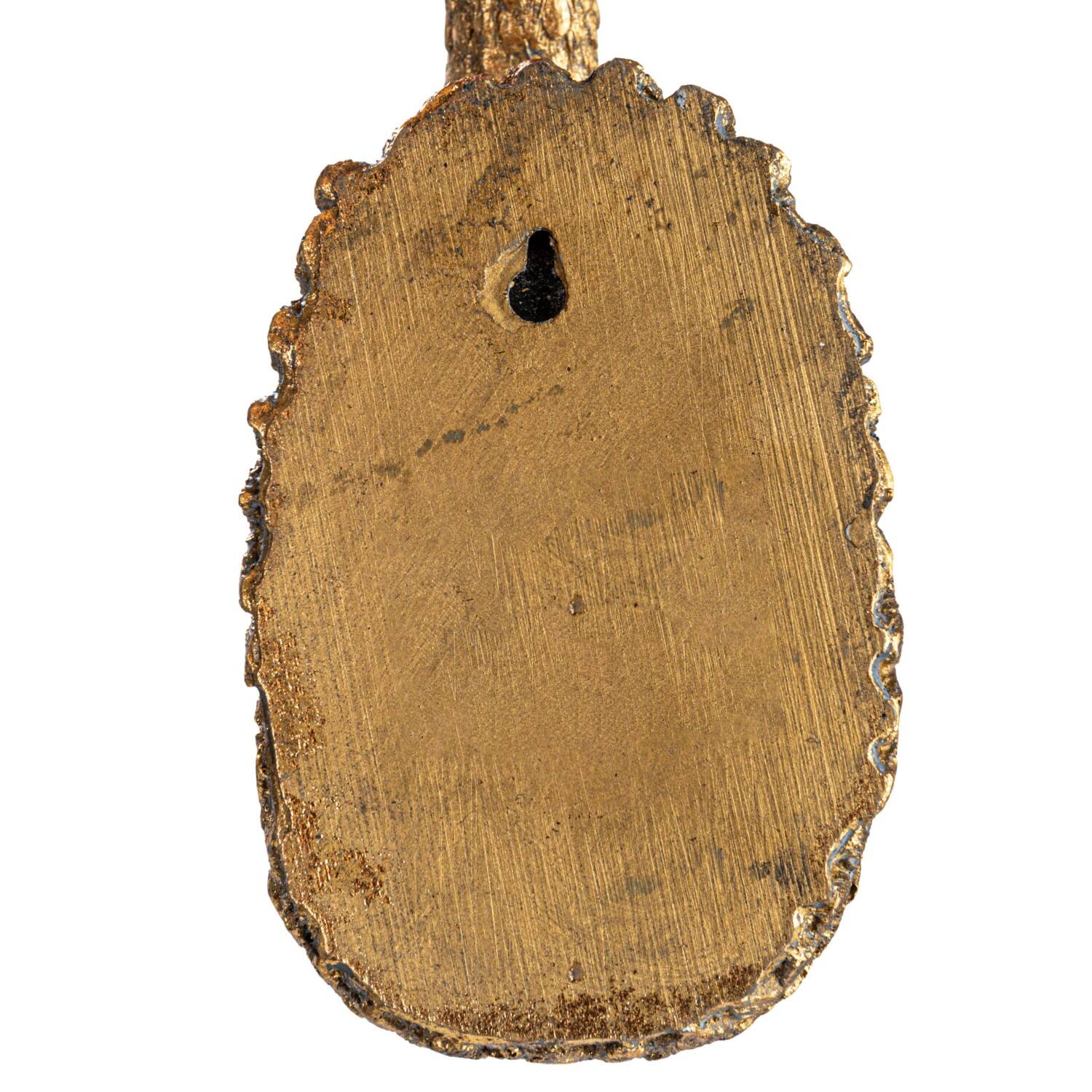 Hello Honey&#xAE; 11.75&#x22; Gold Bird Head Wall Decoration