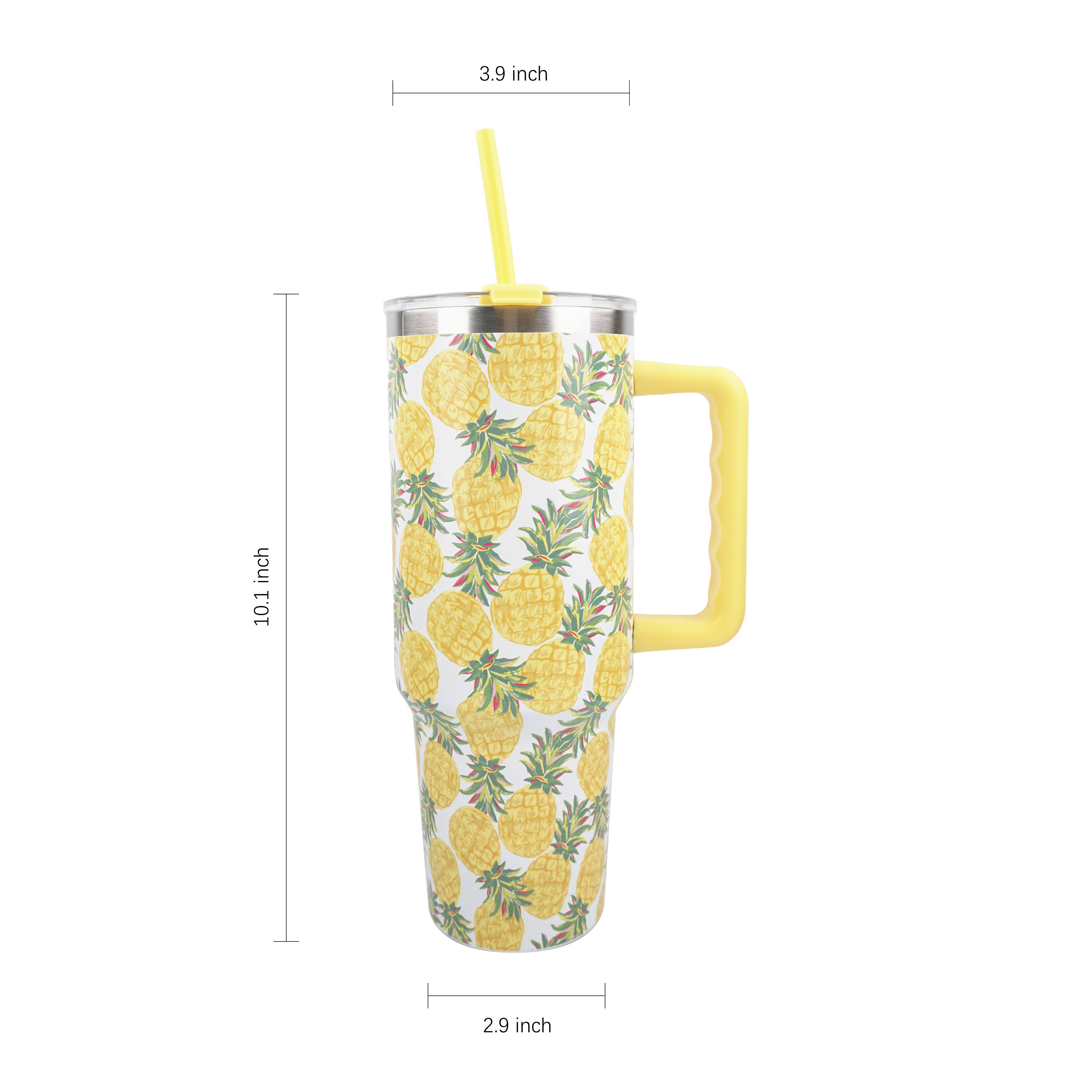 40oz. Pineapple Toss Stainless Steel Insulated Tumbler by Celebrate It&#x2122;