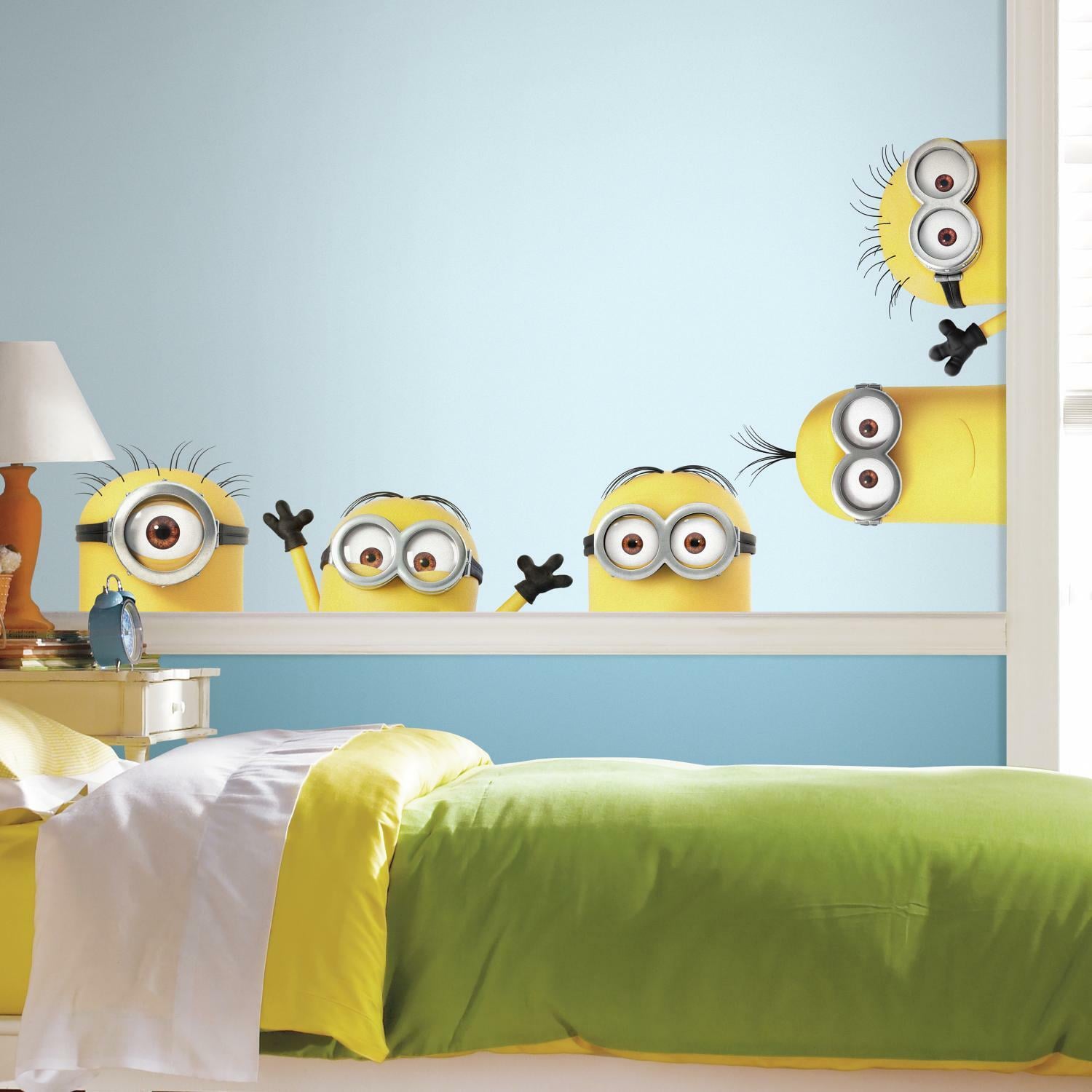 RoomMates Despicable Me 3 Peeking Minions Giant Peel &#x26; Stick Wall Decals