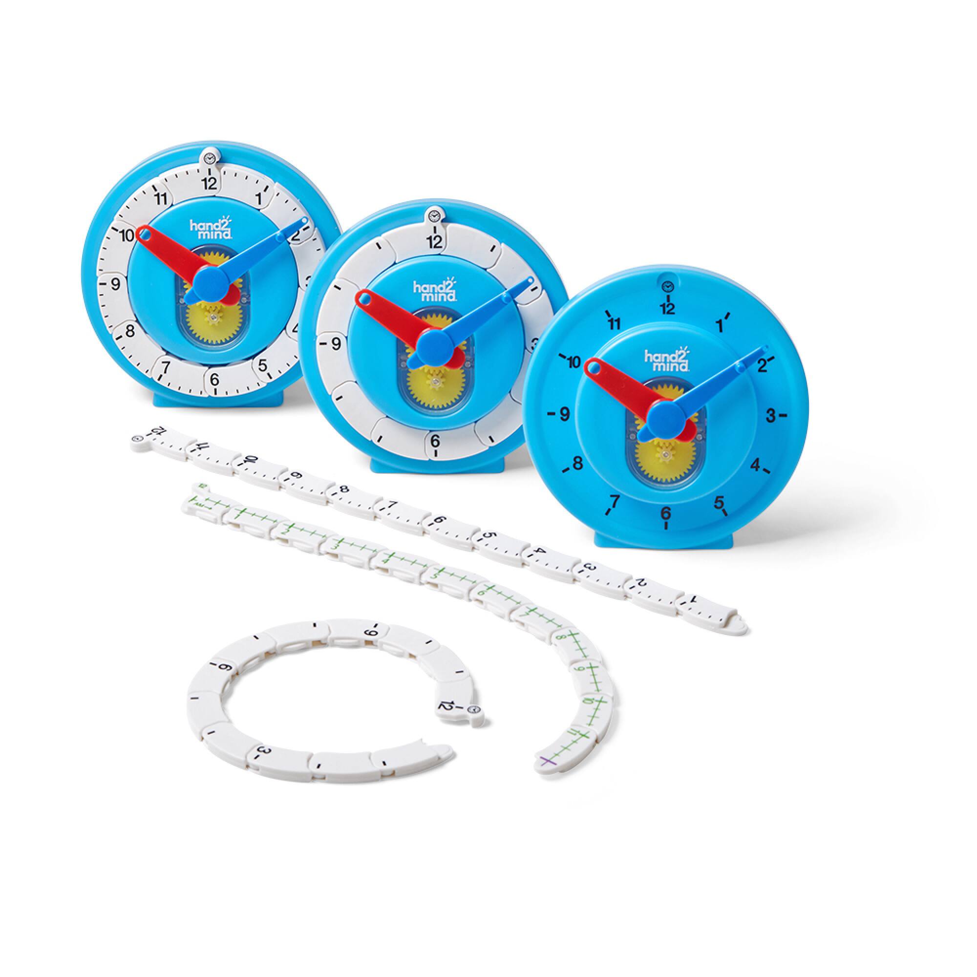 hand2mind® Advanced NumberLine Clock®, 6ct.