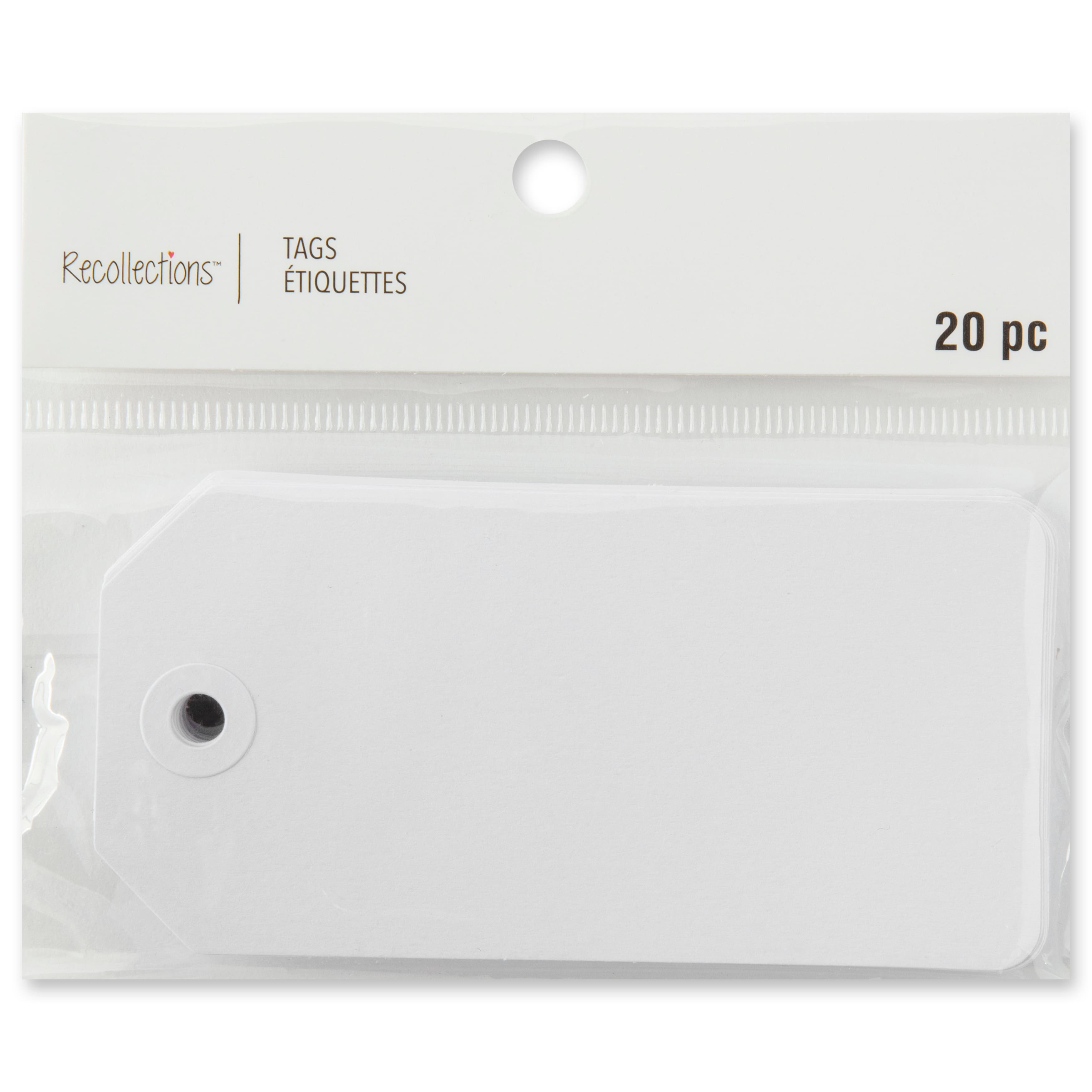 12 Packs: 20 ct. (240 total) Medium White Tags by Recollections&#x2122;