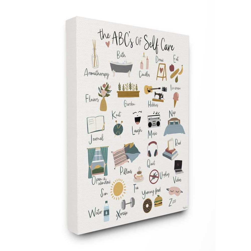 Stupell Industries ABCs of Self Care Wall Accent