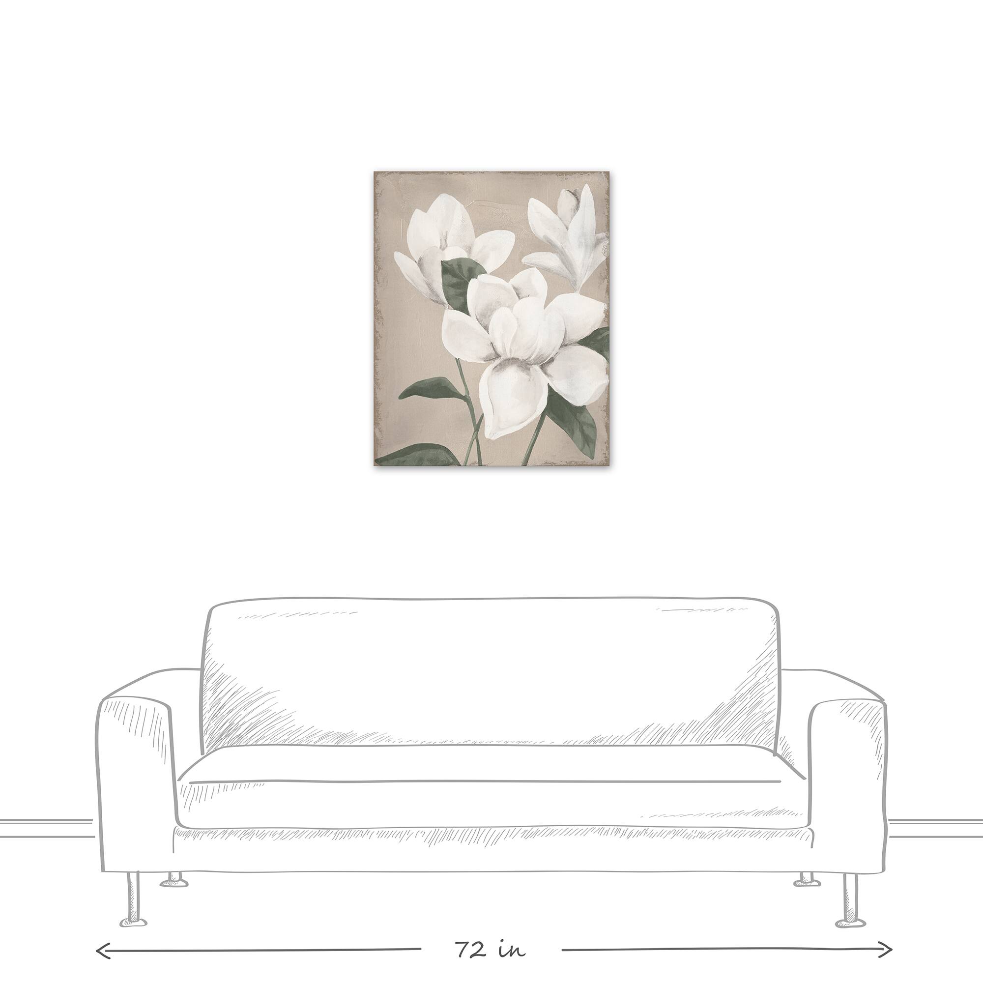 Magnolia Flowers 24" x 30" Canvas Wall Art