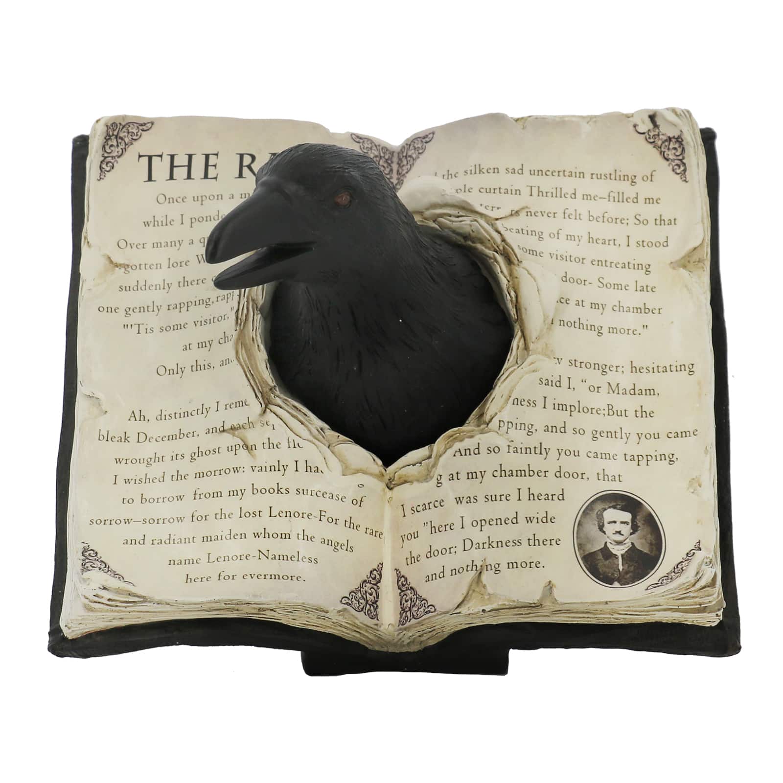 7&#x22; Poe&#x27;s Raven Tabletop Book by Ashland&#xAE;
