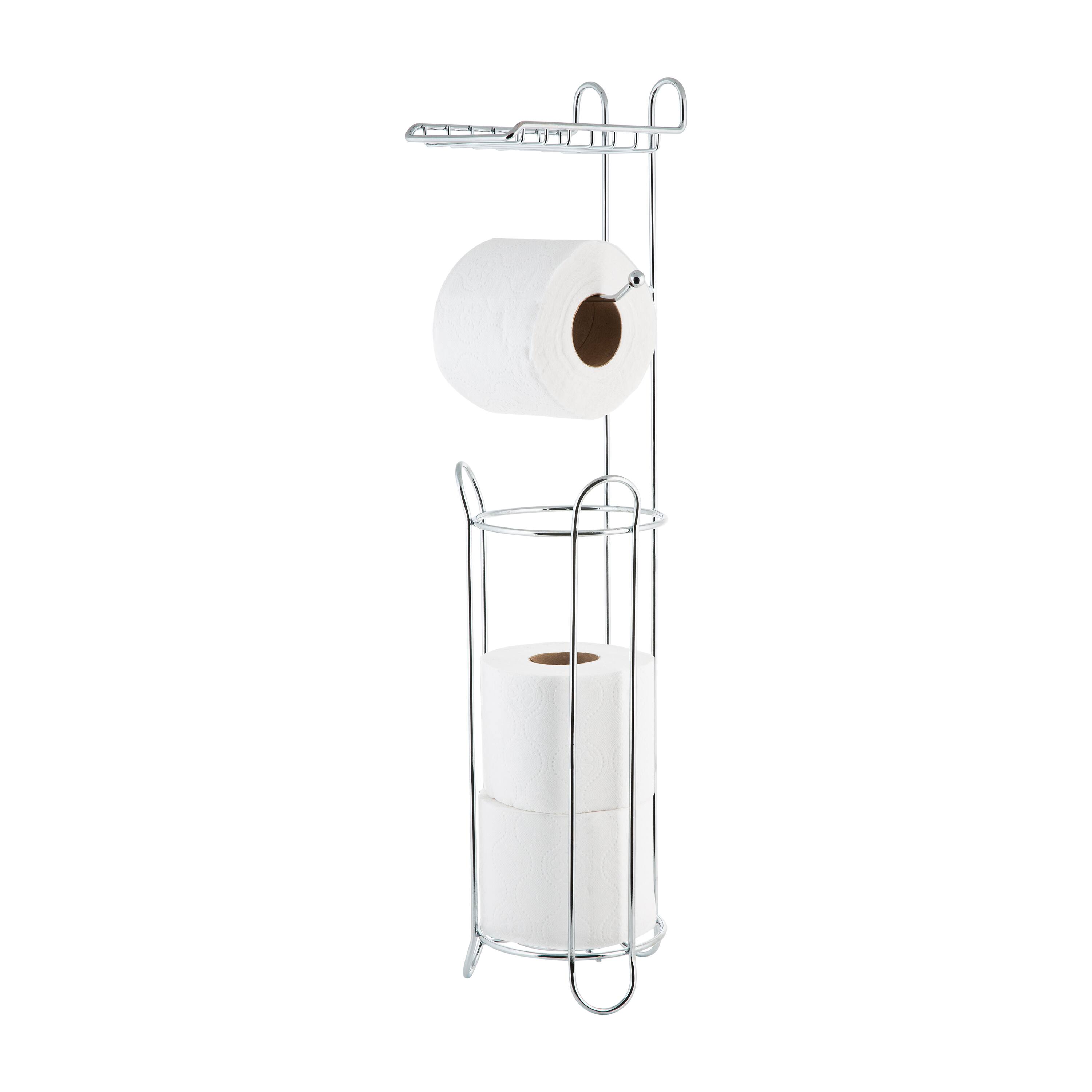 Bath Bliss Royal Toilet Paper Holder and Dispenser in Chrome