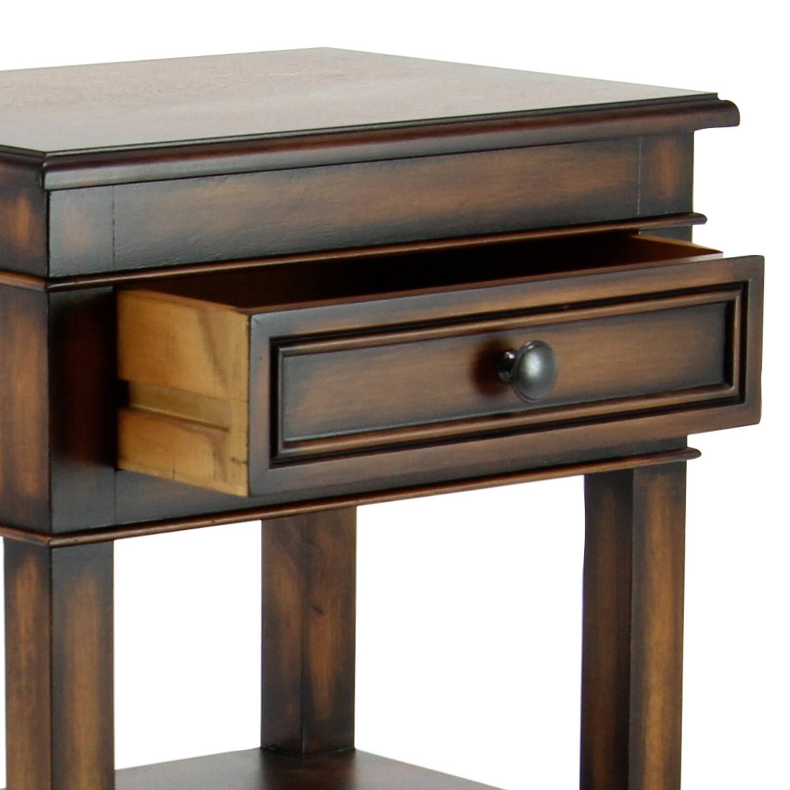29" Pine Traditional Accent Table