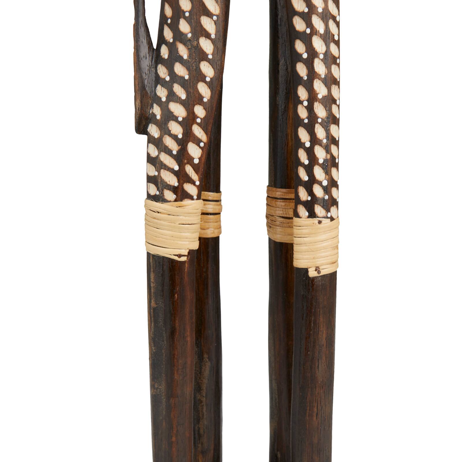 Brown Albizia Bohemian Sculpture, 8" x 8" x 4"