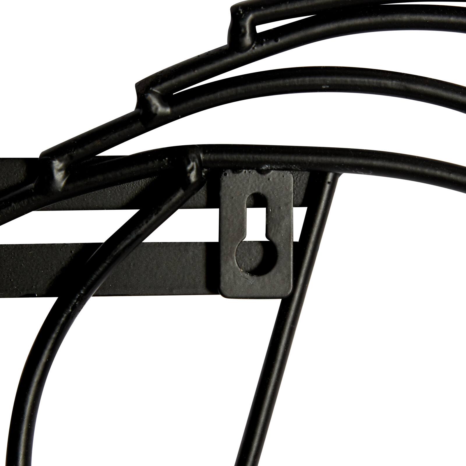 Black Music Notes Iron Traditional Wall Decor