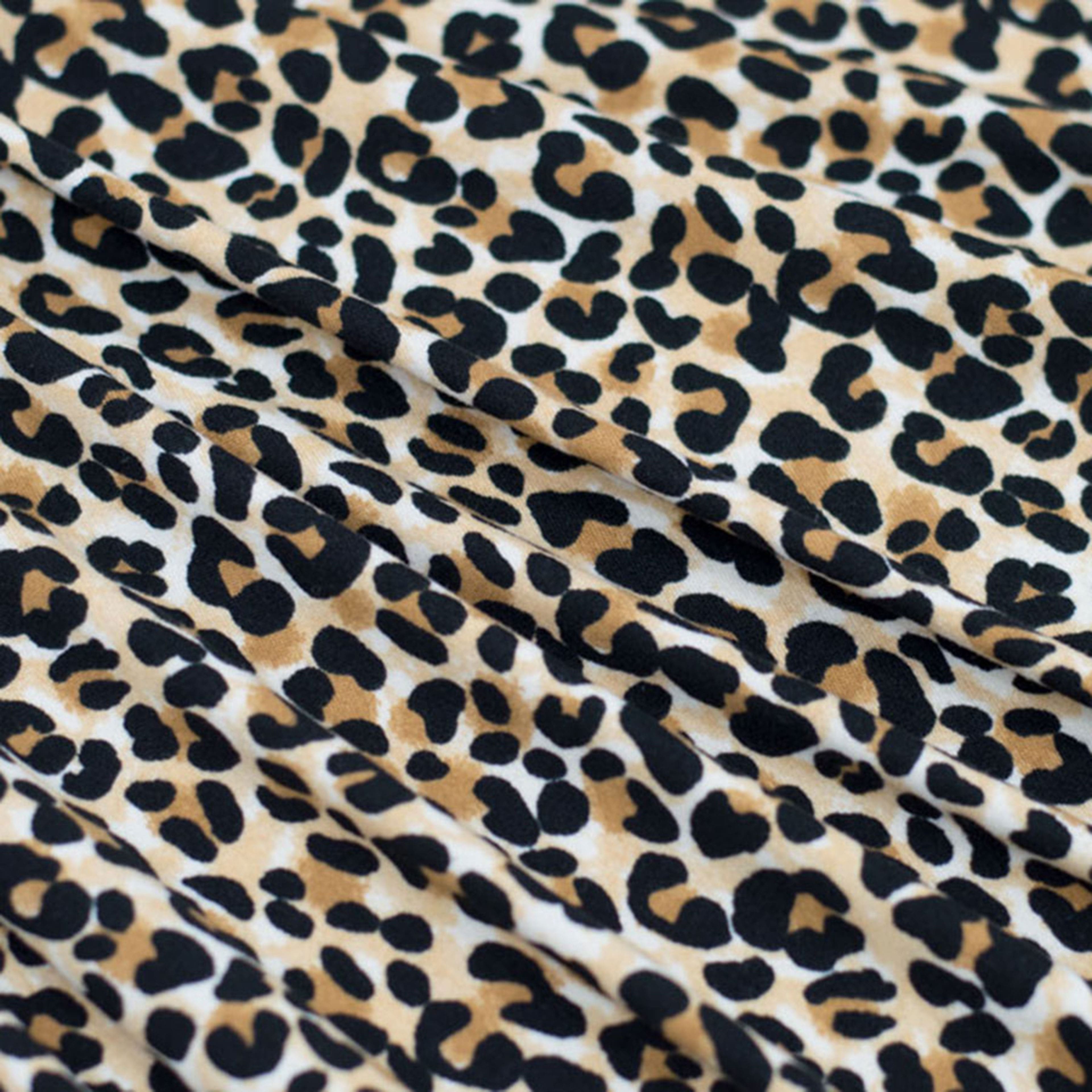 Fabric Merchants Leopard Print Double Brushed Stretch Fabric