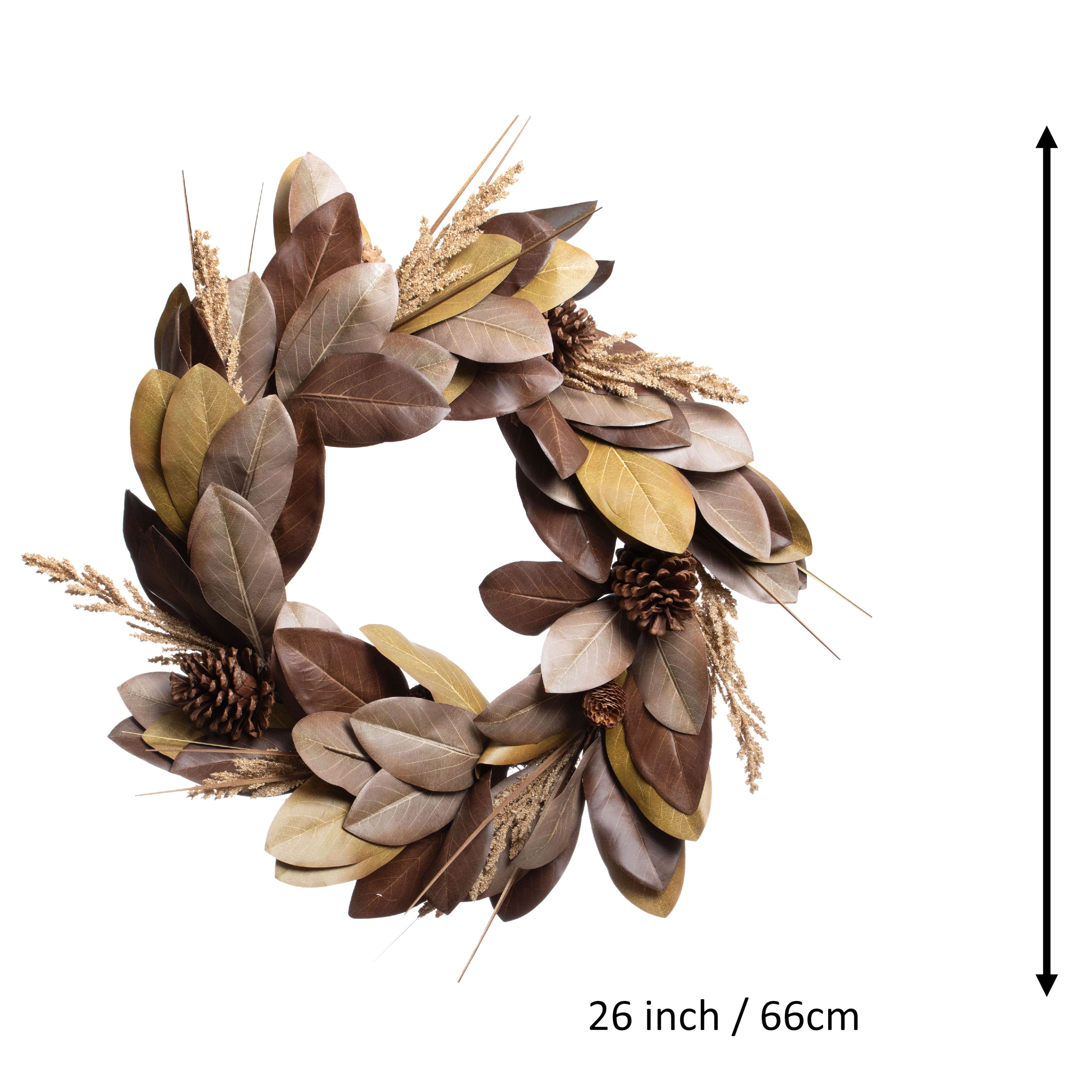 26&#x22; Magnolia &#x26; Pinecone Wreath by Ashland&#xAE;