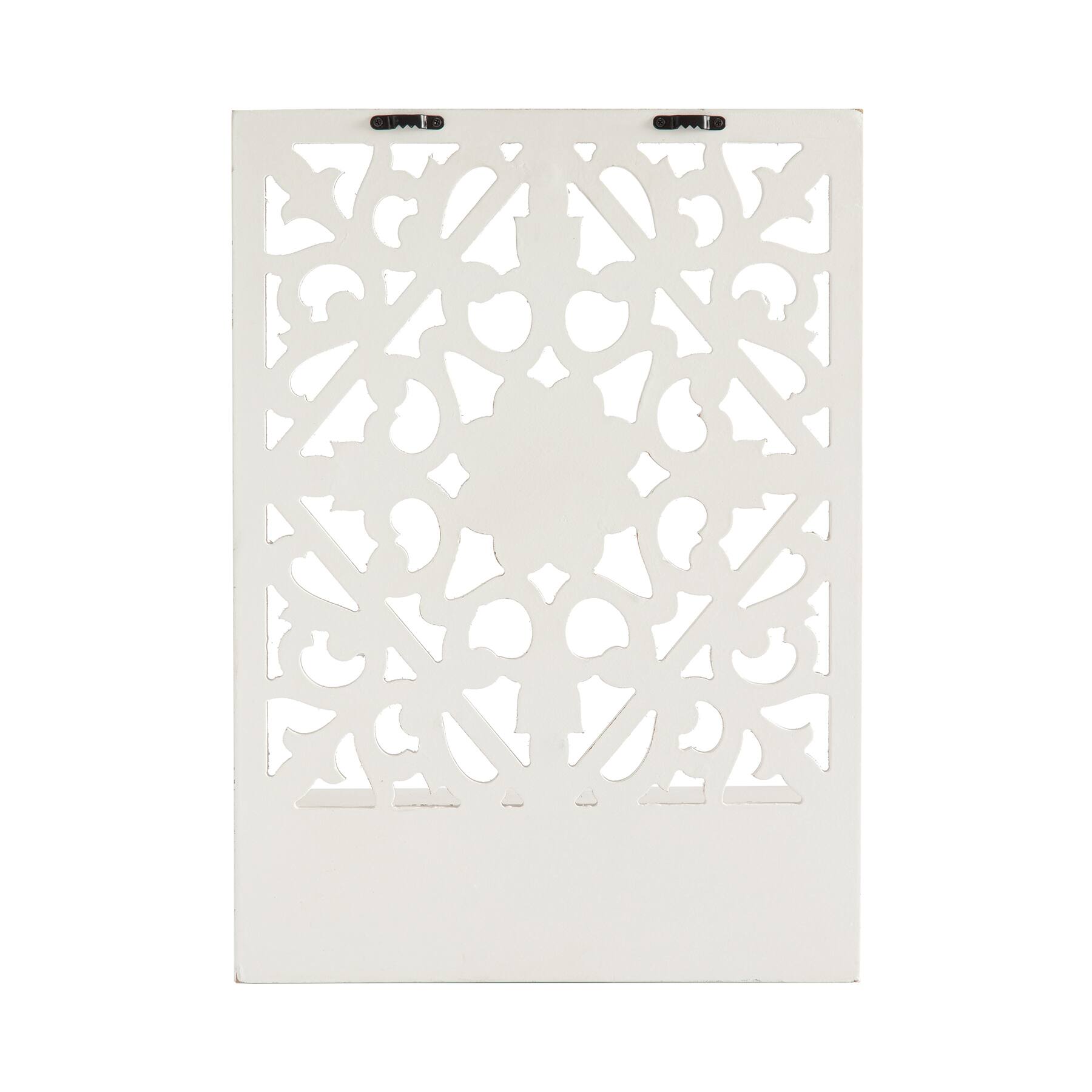 Habitat Decorative Vertical White Carved Wall Hanging
