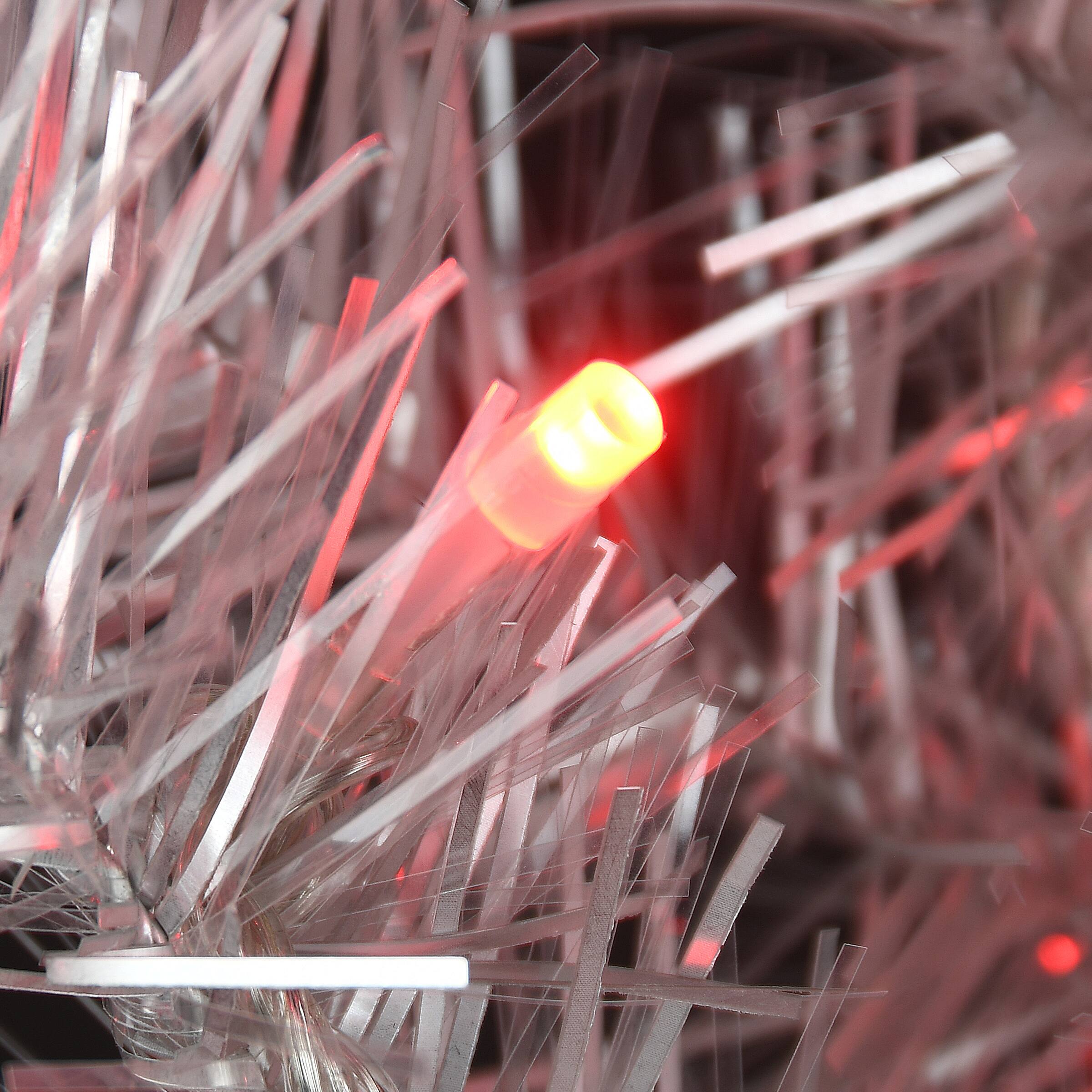 9ft. Pre-Lit Crystal Silver Metallic Garland