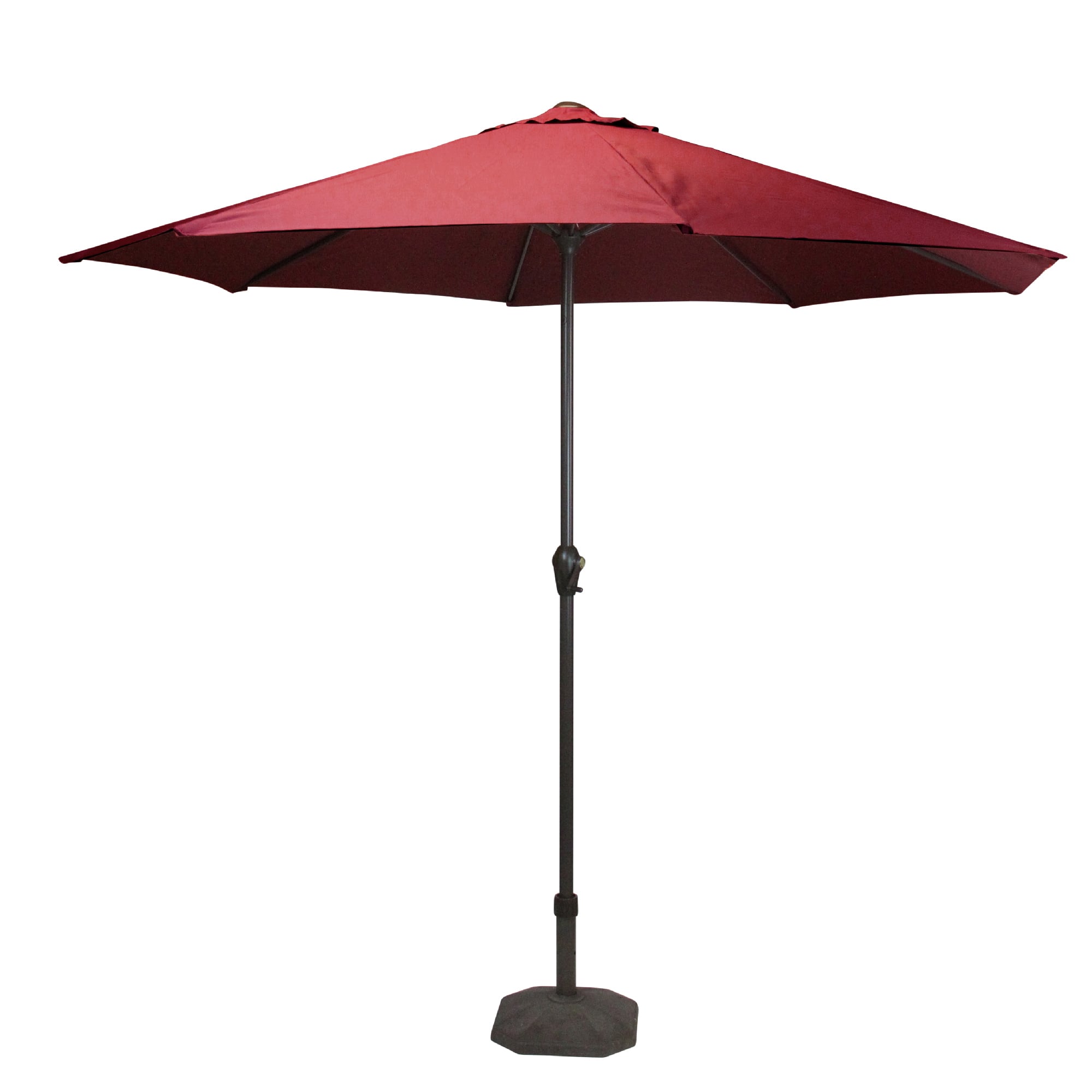 9ft. Burgundy Outdoor Patio Market Umbrella