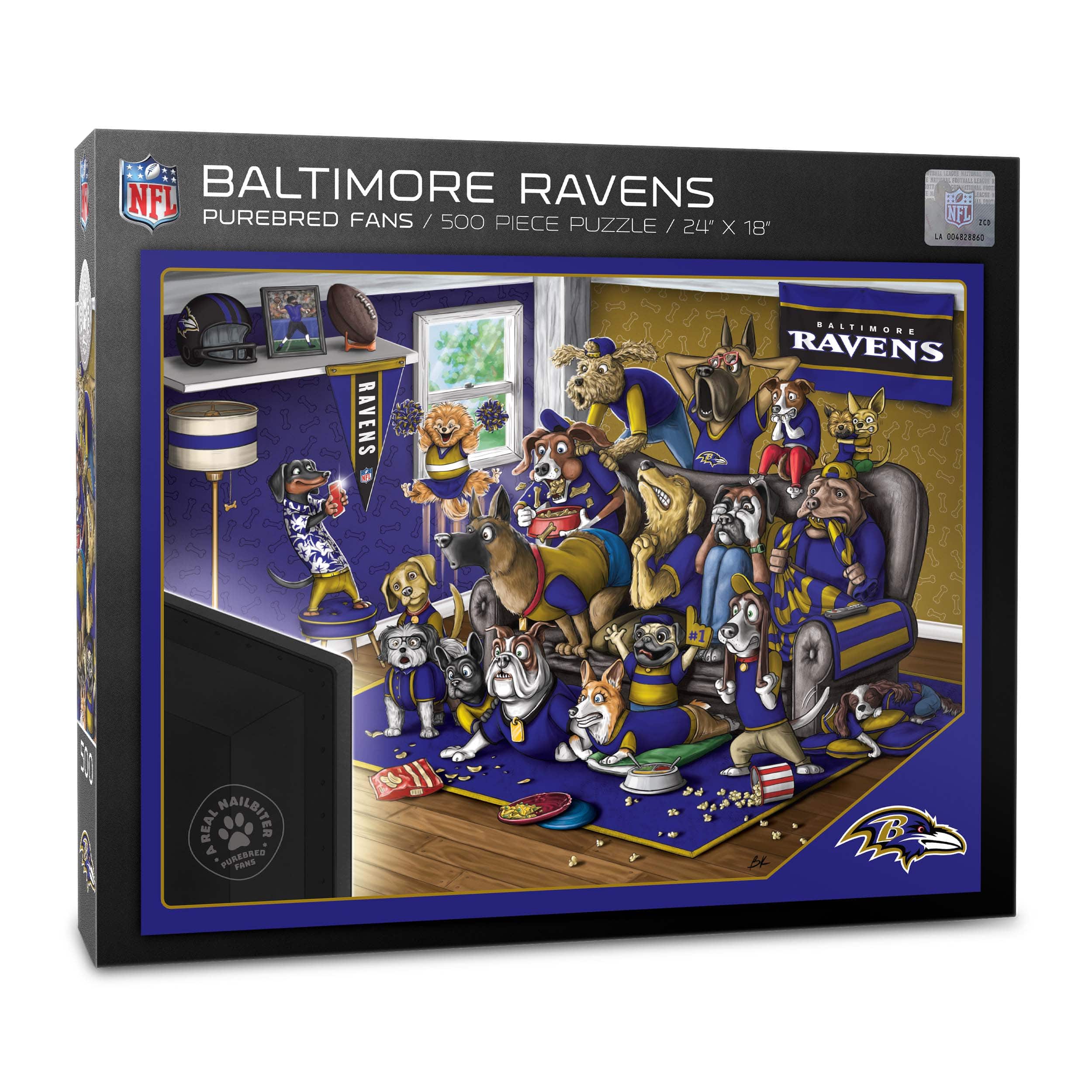 NFL Purebred Fans A Real Nailbiter 500 Piece Puzzle