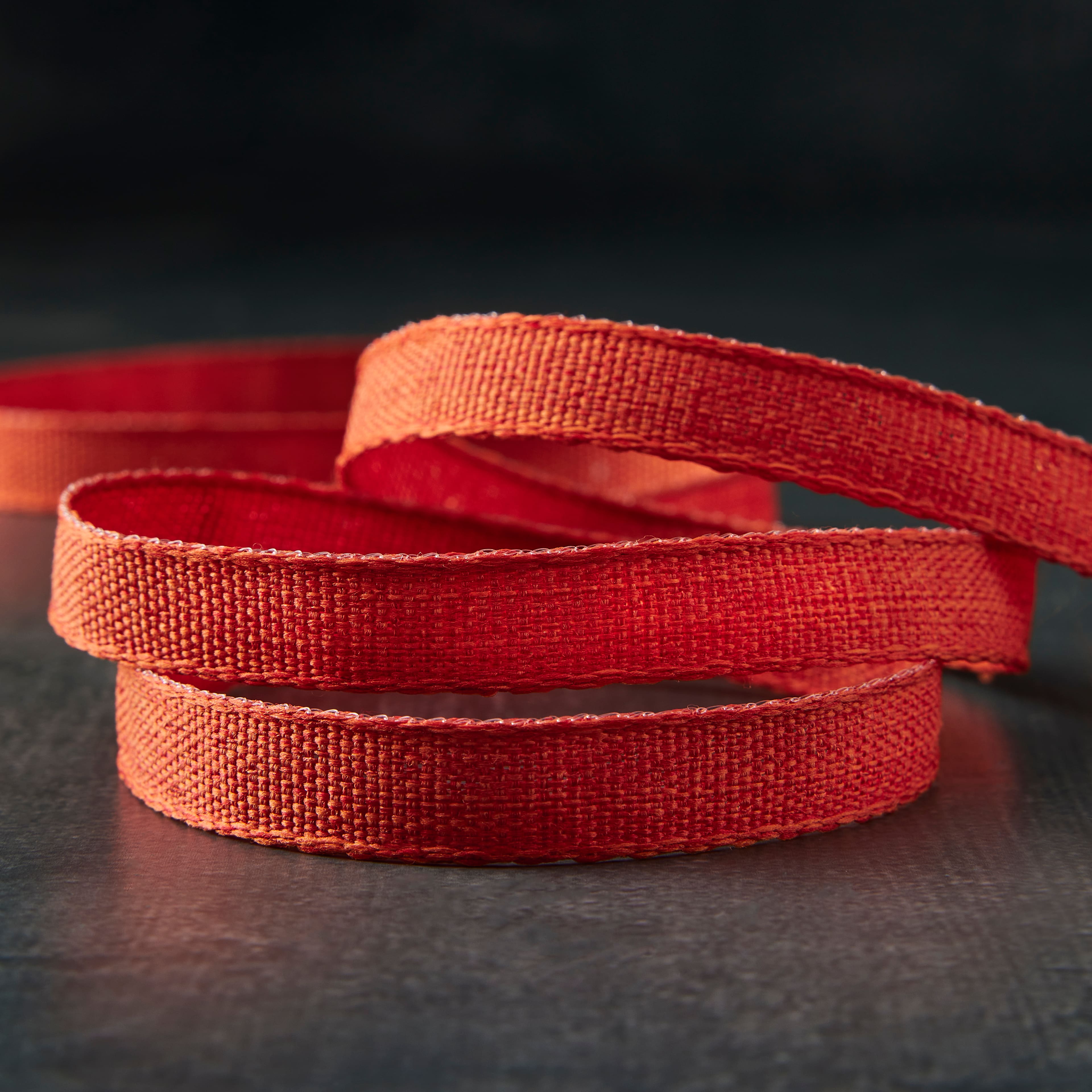 12 Pack: 3/8" x 7yd. Faux Linen Ribbon by Celebrate It®