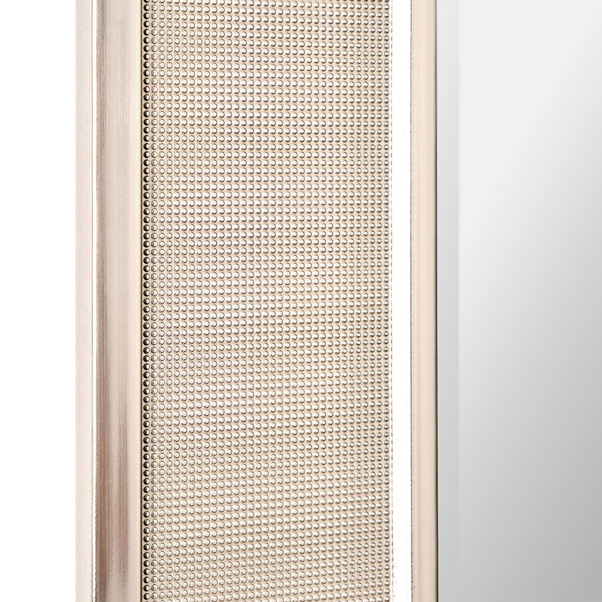 Head West Pave Brushed Nickel Stylish Bathroom & Wall Mirror