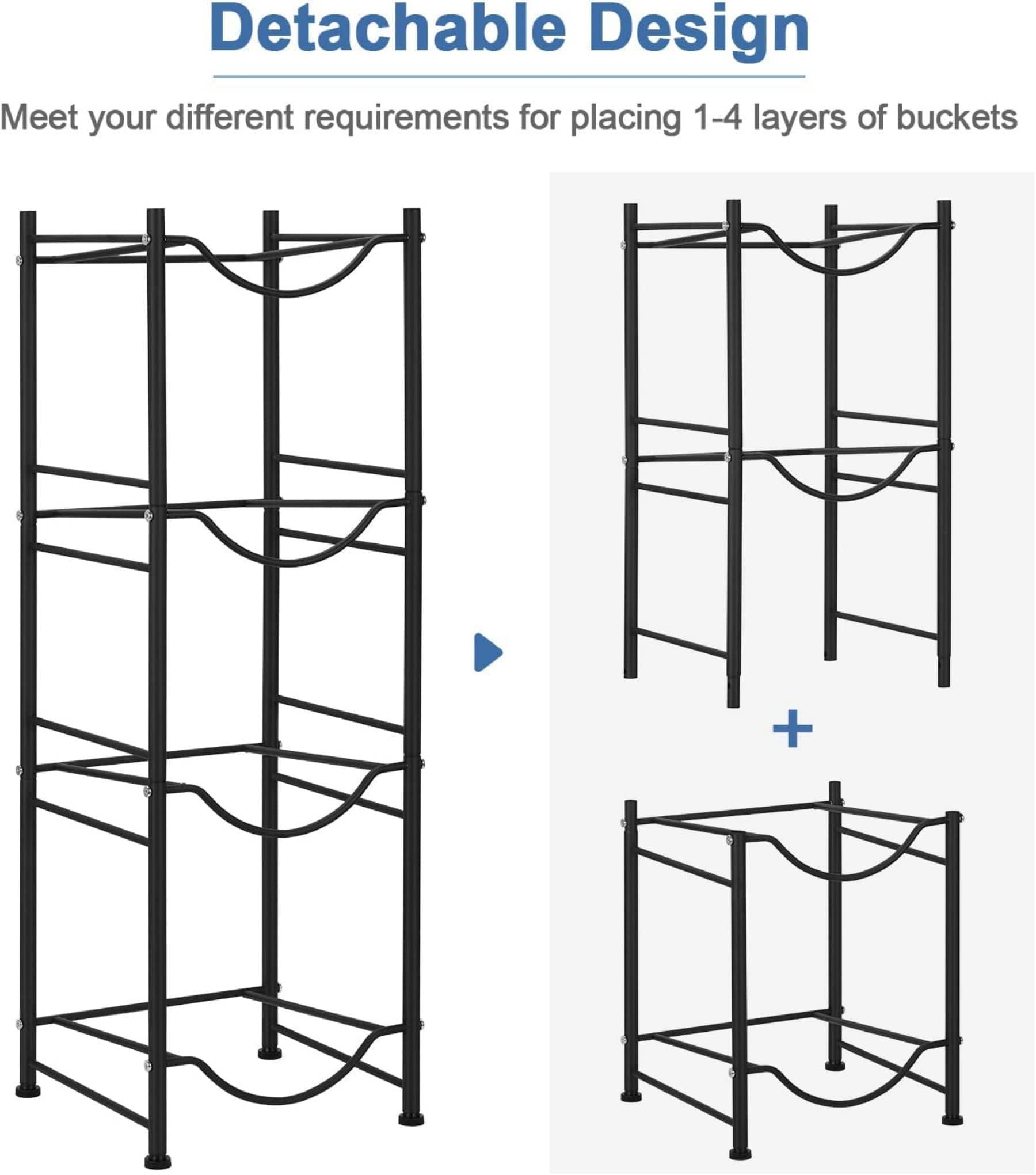 41&#x22; 5-Gallon Water Jug Holder Storage Rack