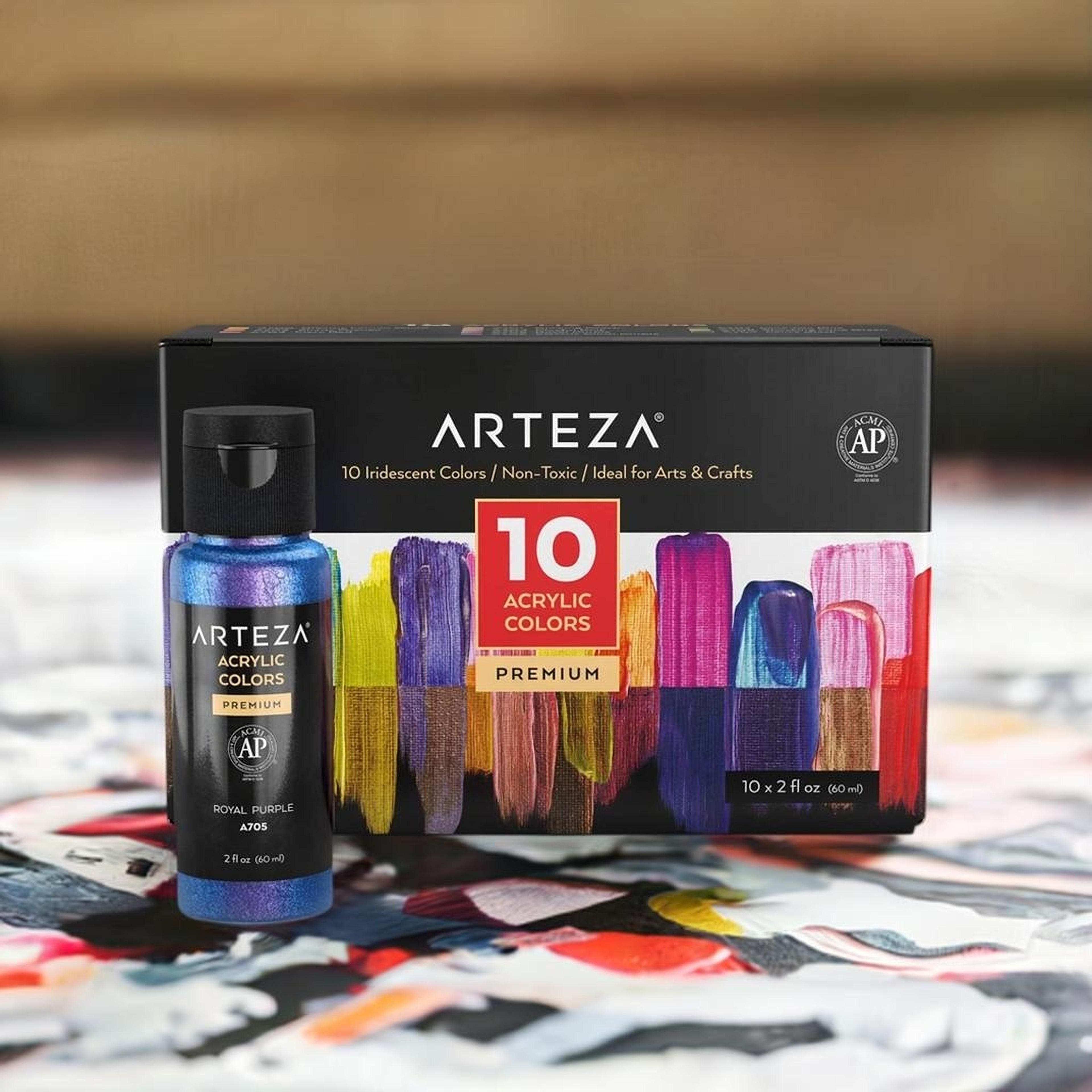Arteza® 10 Color Iridescent Acrylic Paint Set