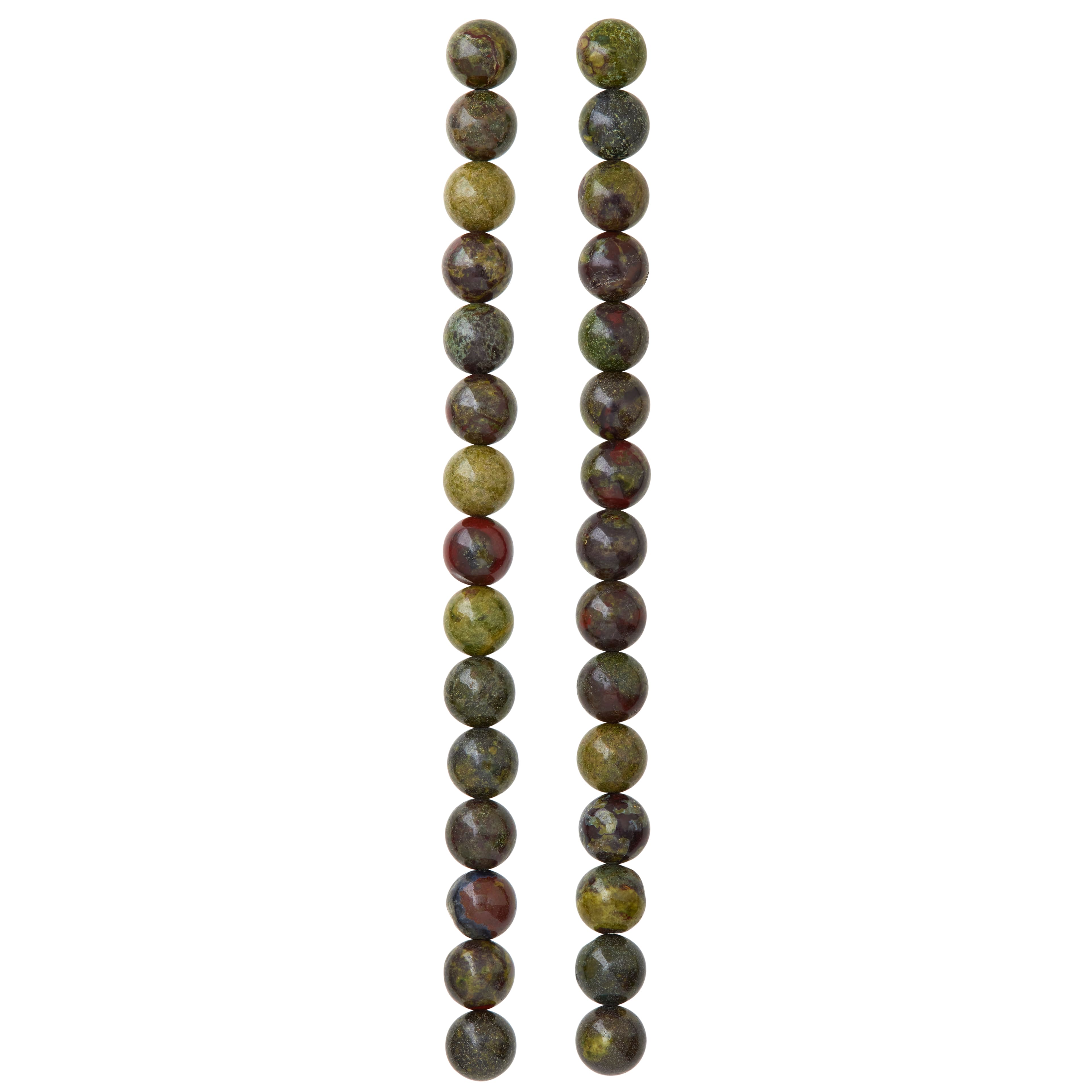 Dragon Blood Jasper Round Beads, 8mm by Bead Landing&#x2122;