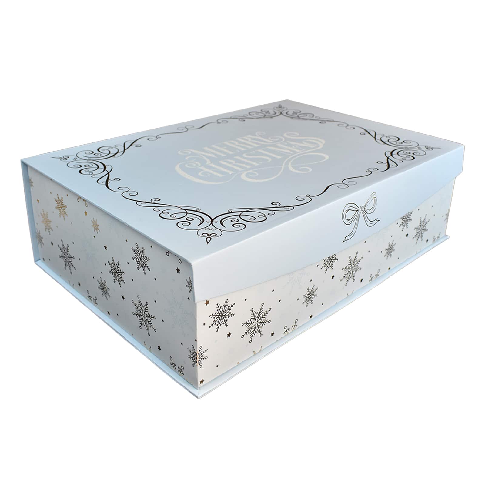 Large Snowflake Merry Christmas Decorative Box by Ashland&#xAE;