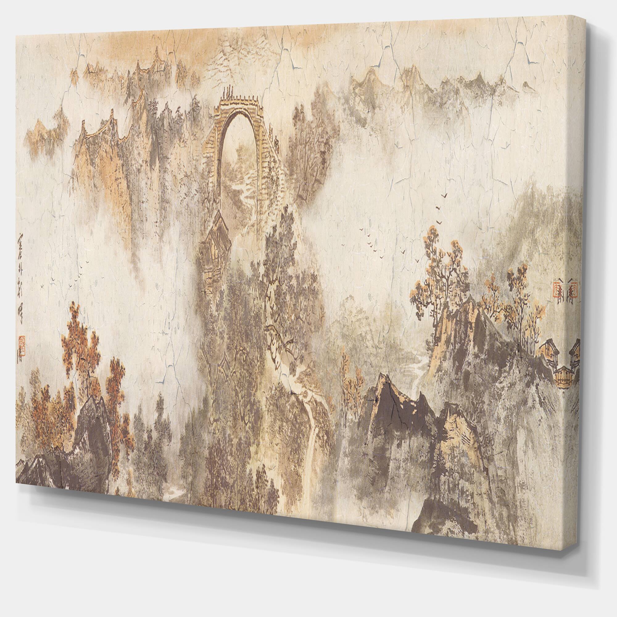 Designart - Nature in Vintage Style - Landscape Photography Canvas Print