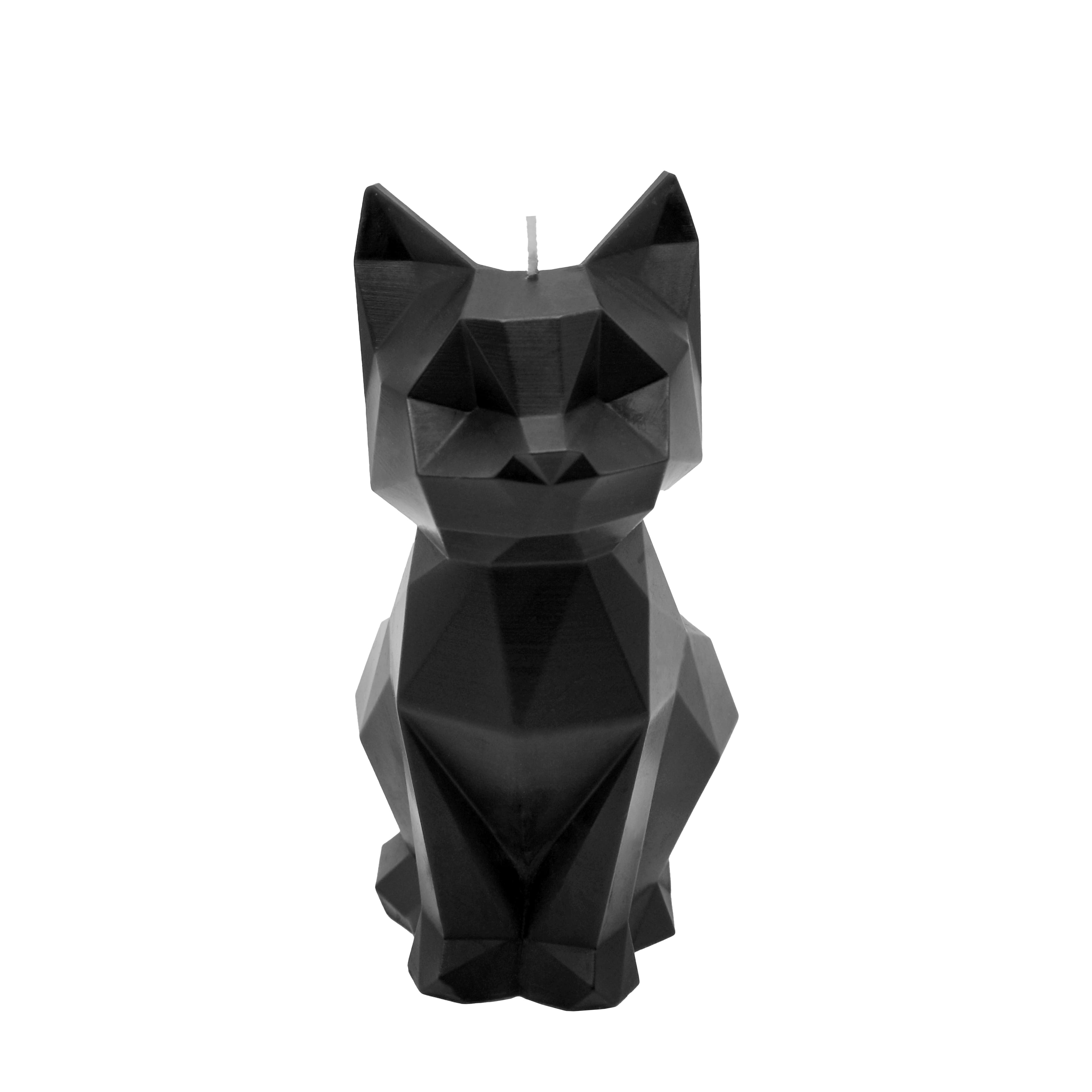 6&#x22; Black Geometric Cat Unscented Candle by Ashland&#xAE;