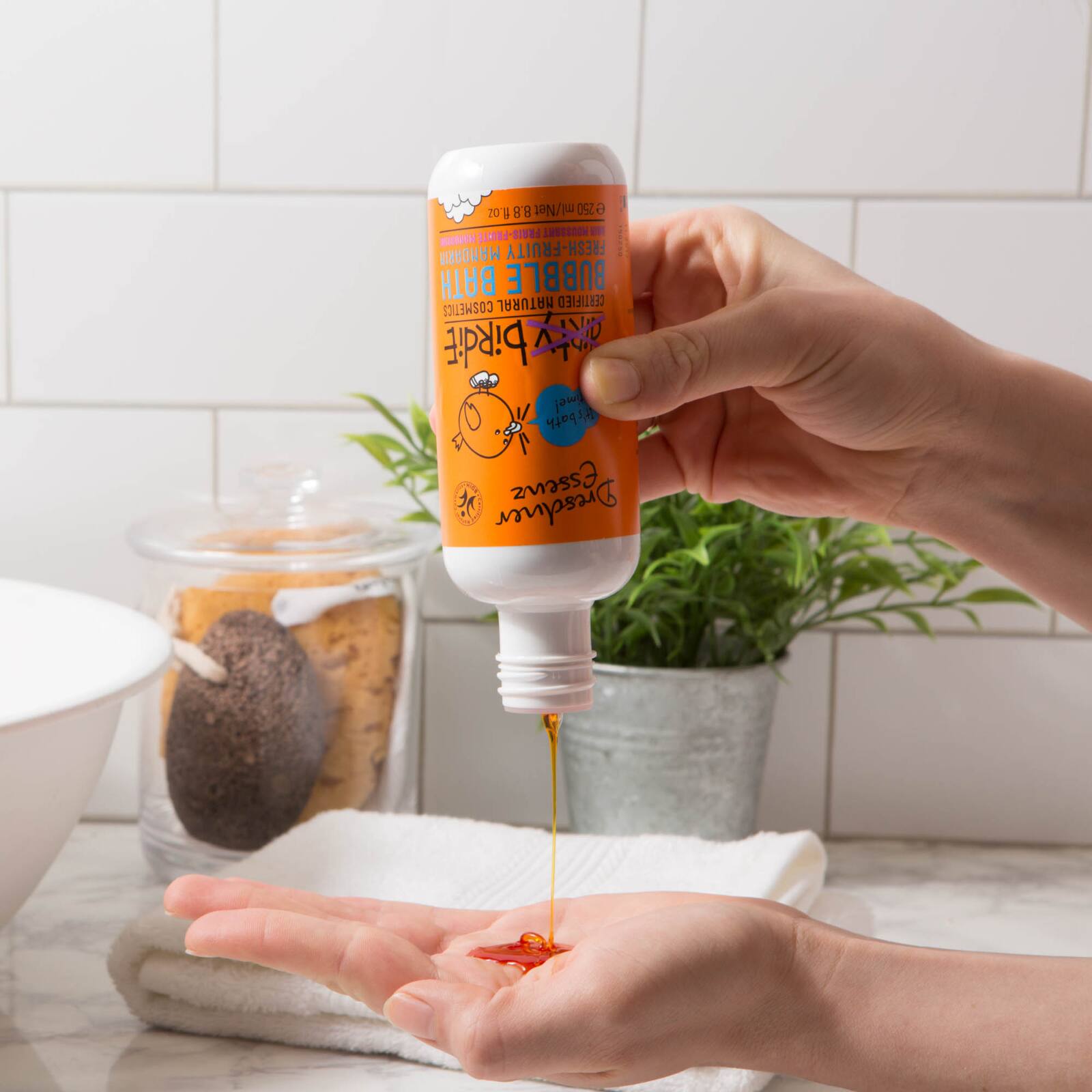 European Soaps Fruity Mandarin Dirty Birdie Bubble Bath