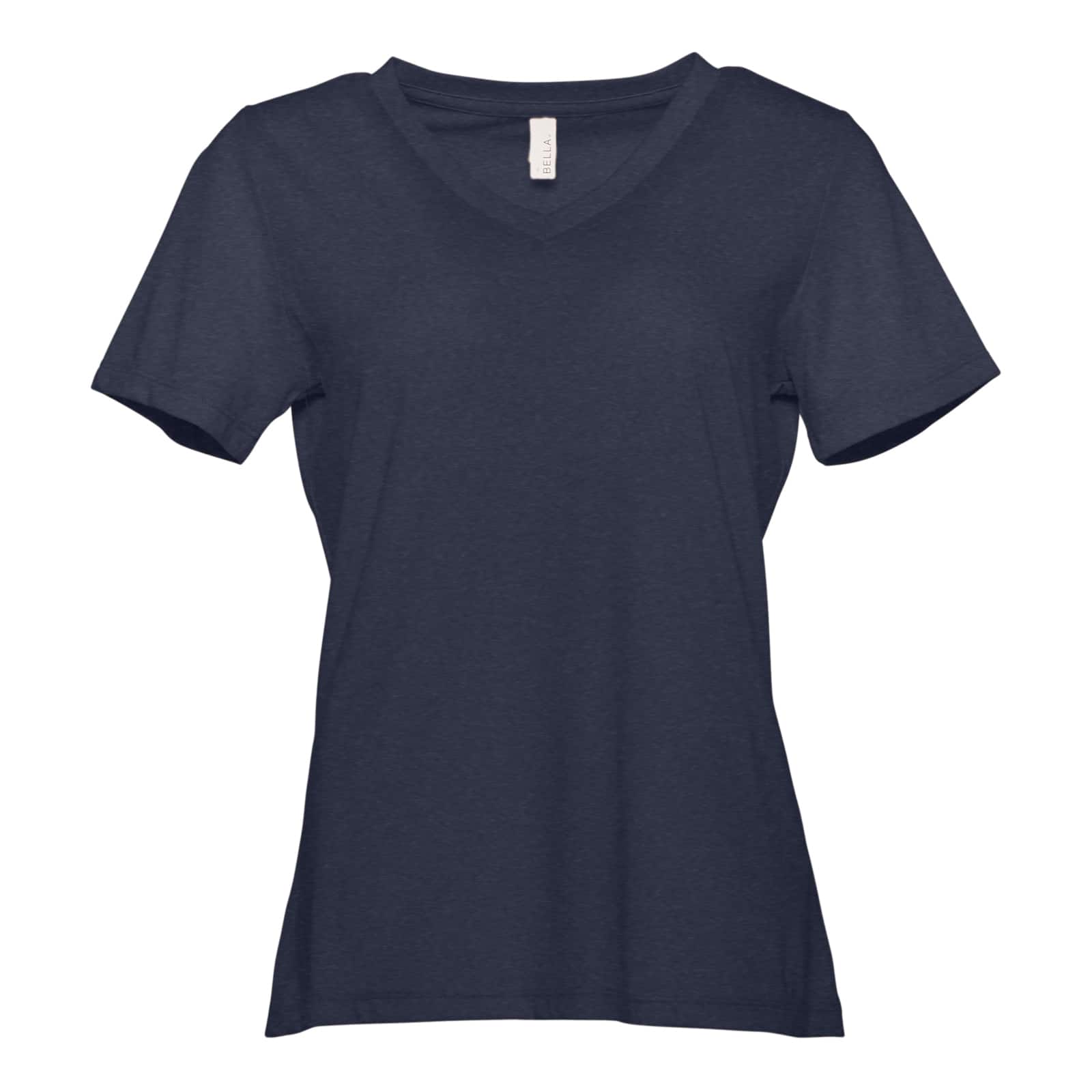 6 Pack: BELLA+CANVAS&#xAE; Women&#x27;s Relaxed V-Neck Heather T-Shirt