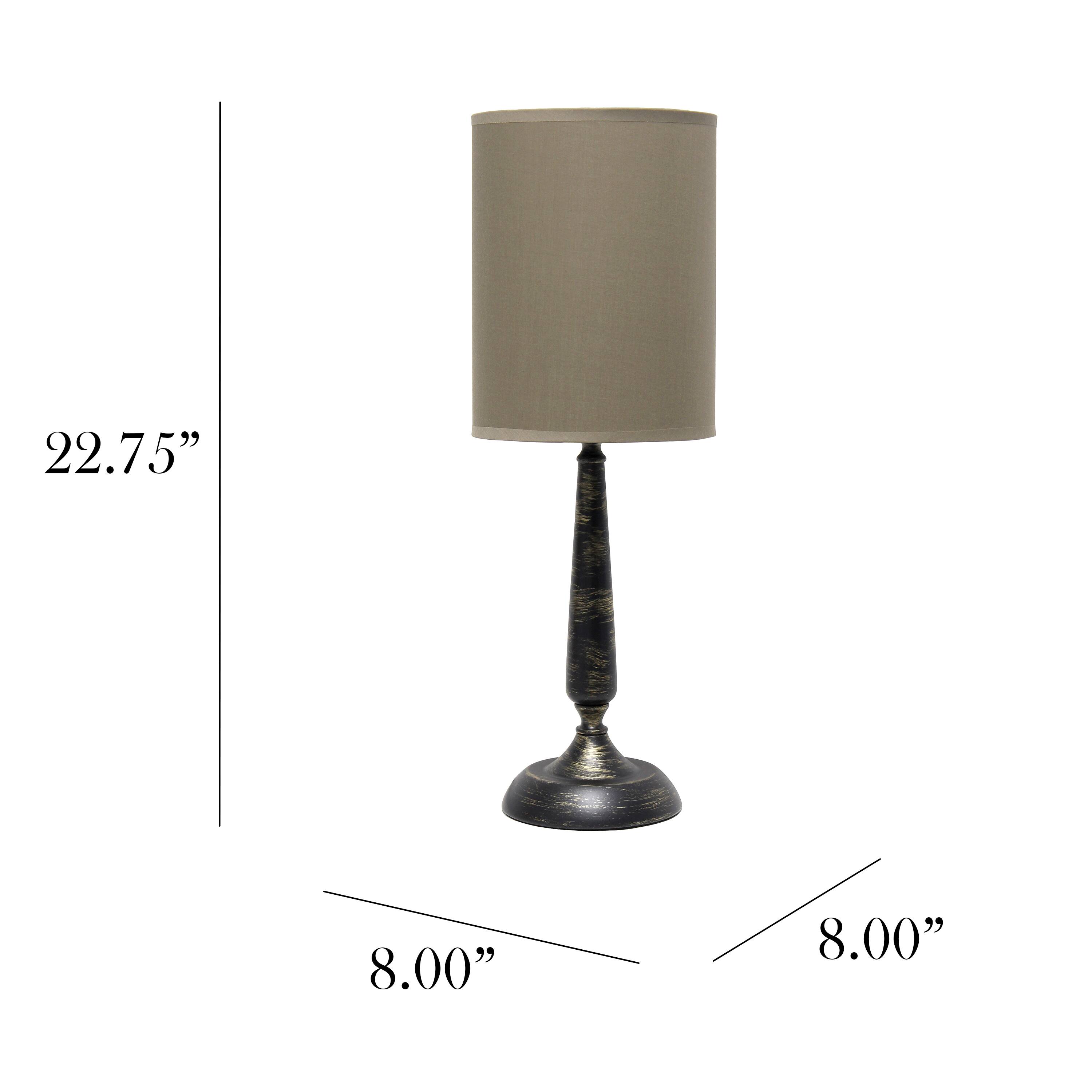 Simple Designs 23" Traditional Candlestick Table Lamp