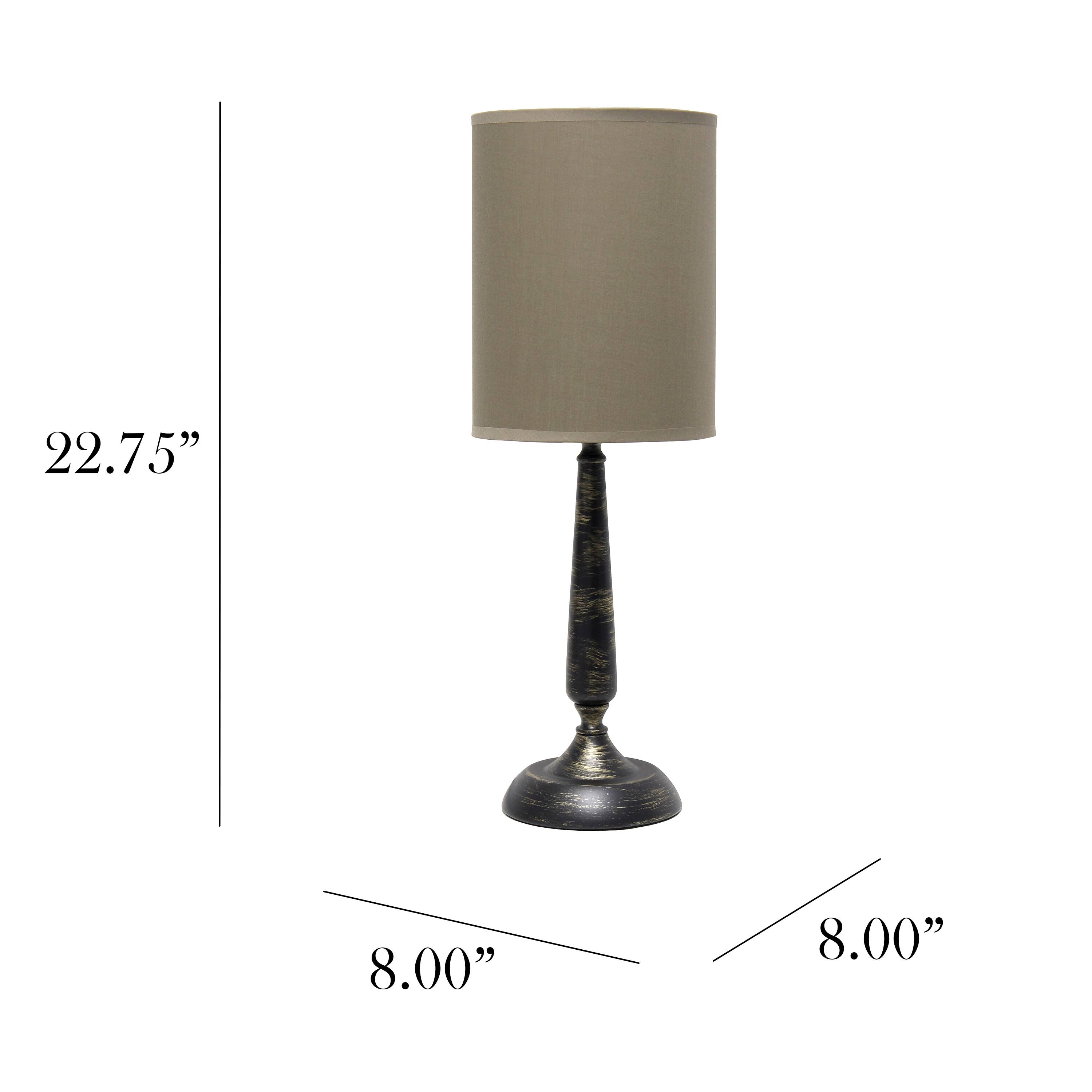 Simple Designs 23&#x22; Traditional Candlestick Table Lamp