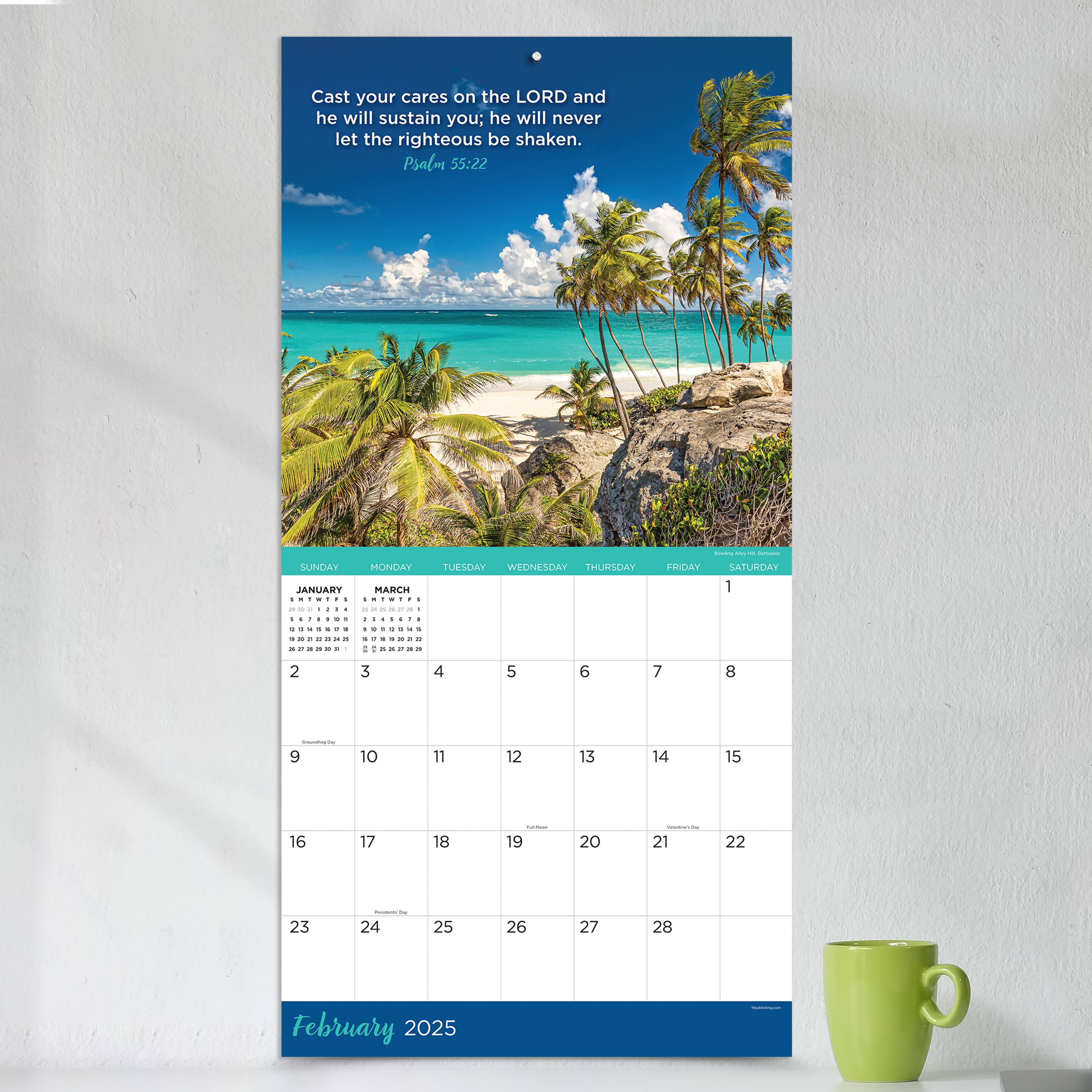 TF Publishing 2025 Psalms Wall Calendar