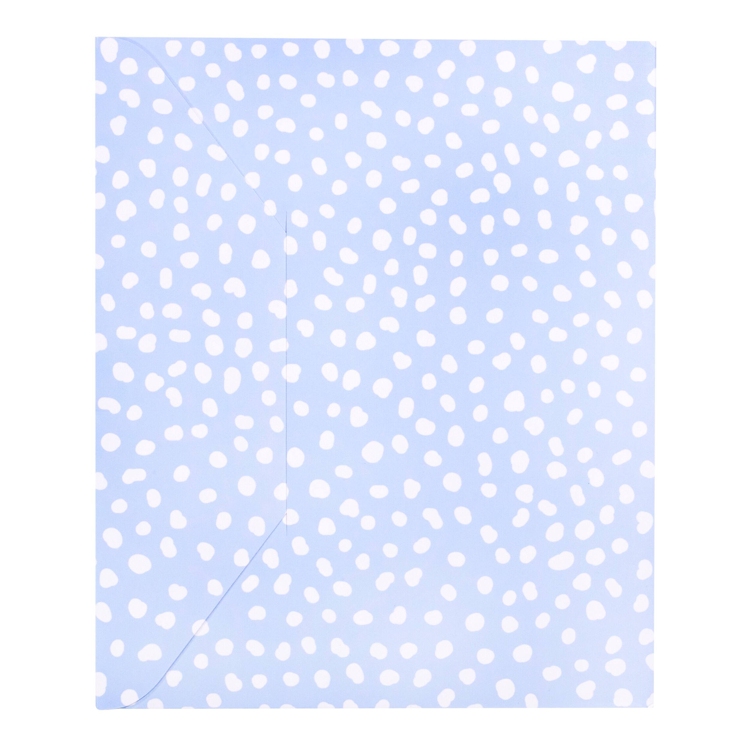Steel Mill & Co.® Navy & Light Blue Dots Pocket Folder Set