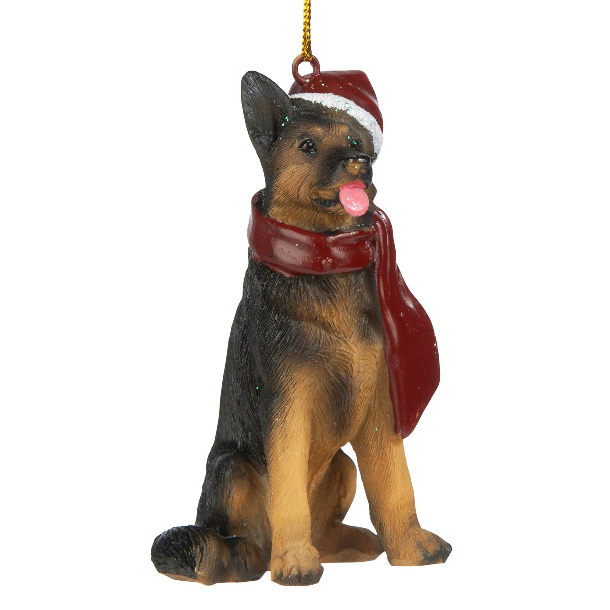 3.5&#x22; German Shepard Holiday Dog Ornament