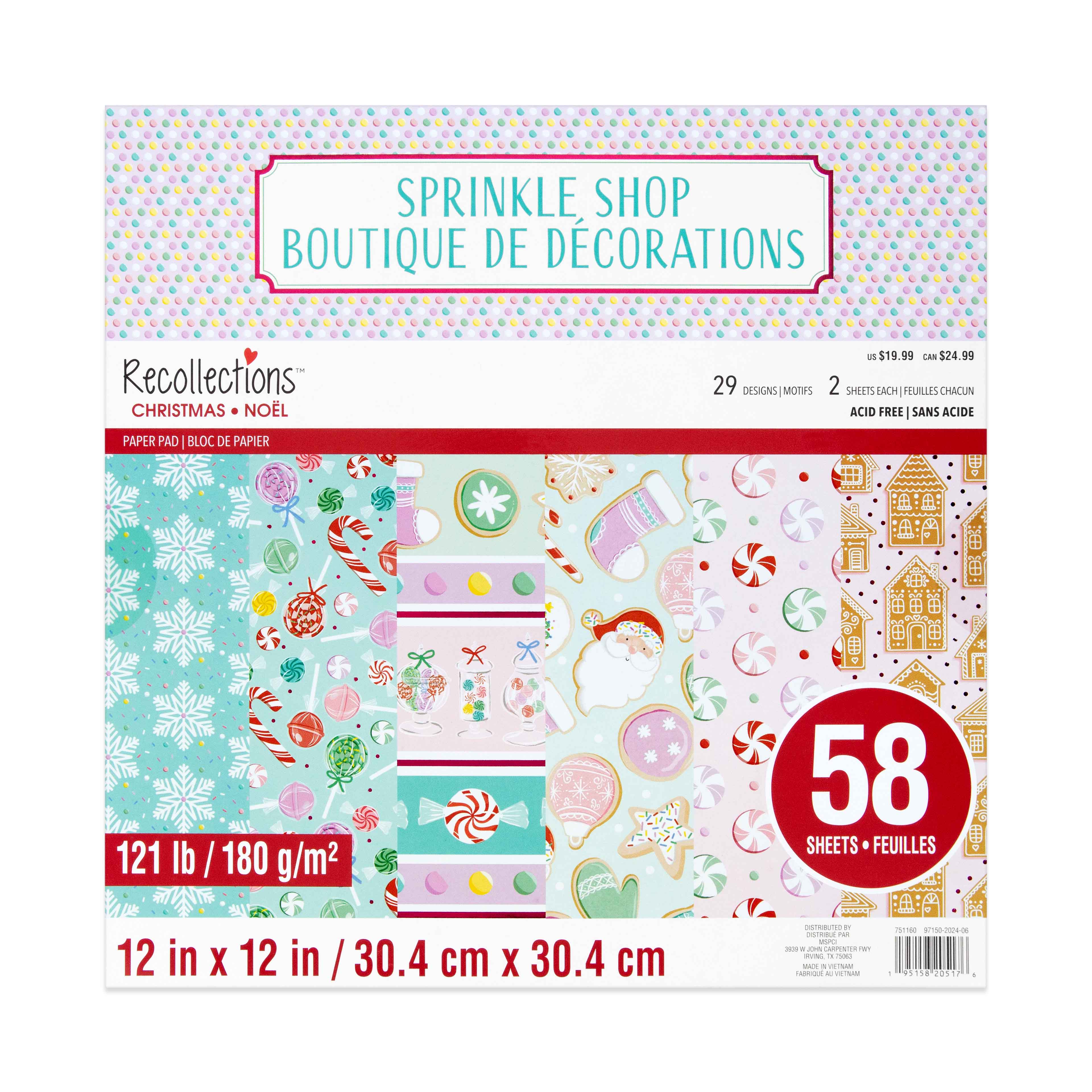 12&#x22; x 12&#x22; Sprinkle Shop Paper Pad by Recollections&#x2122;