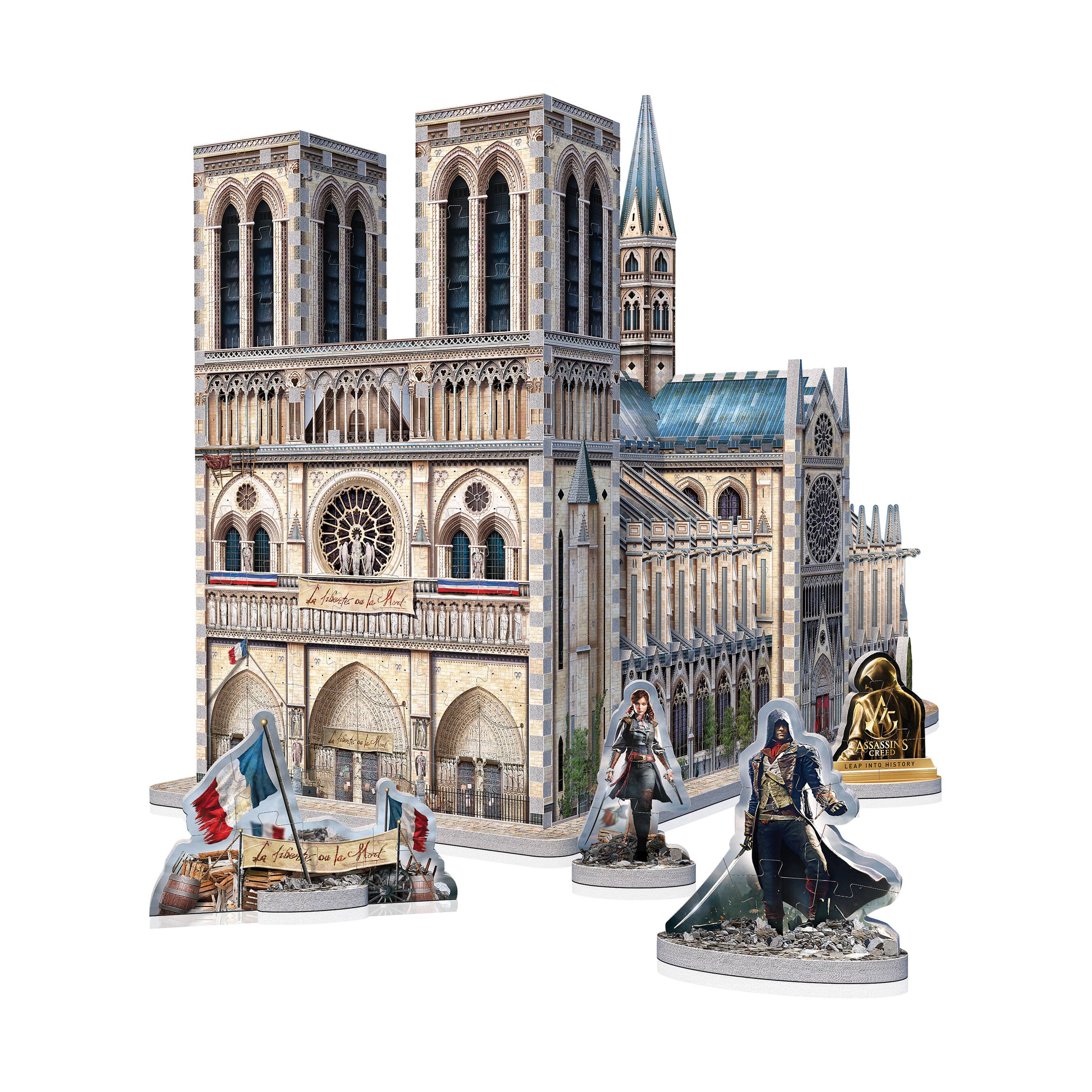 Assassin&#x27;s Creed Unity - Notre-Dame 3D Puzzle: 860 Pcs