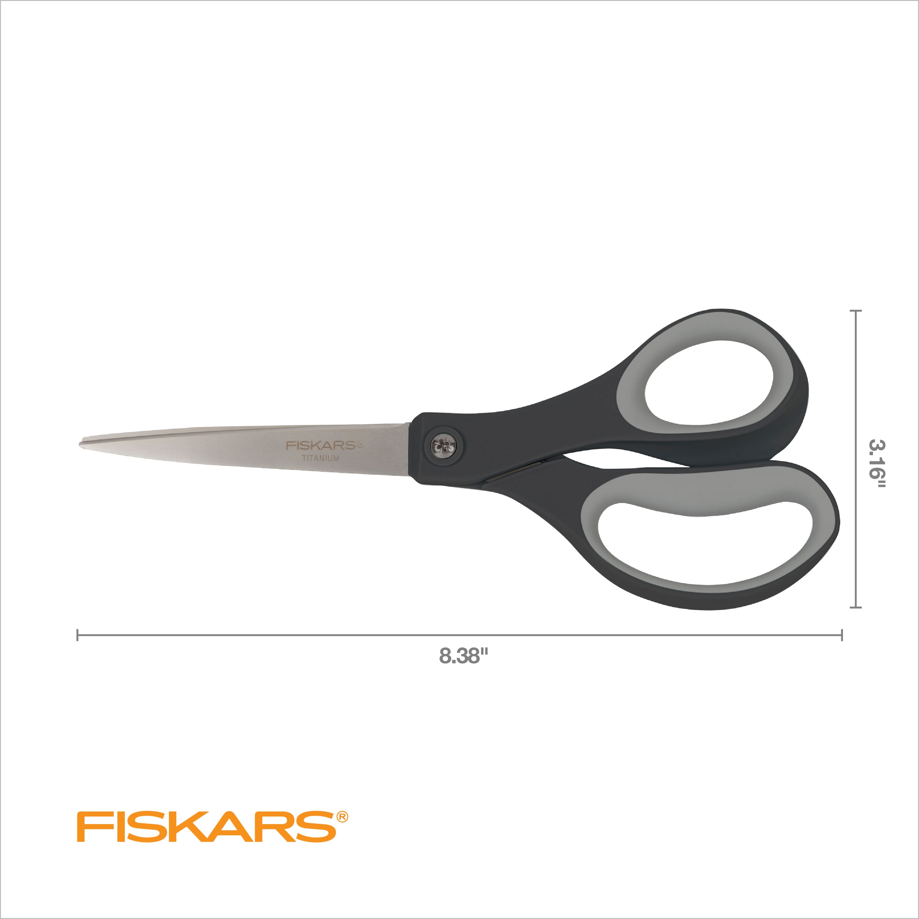 Fiskars® 8" Black Scissors