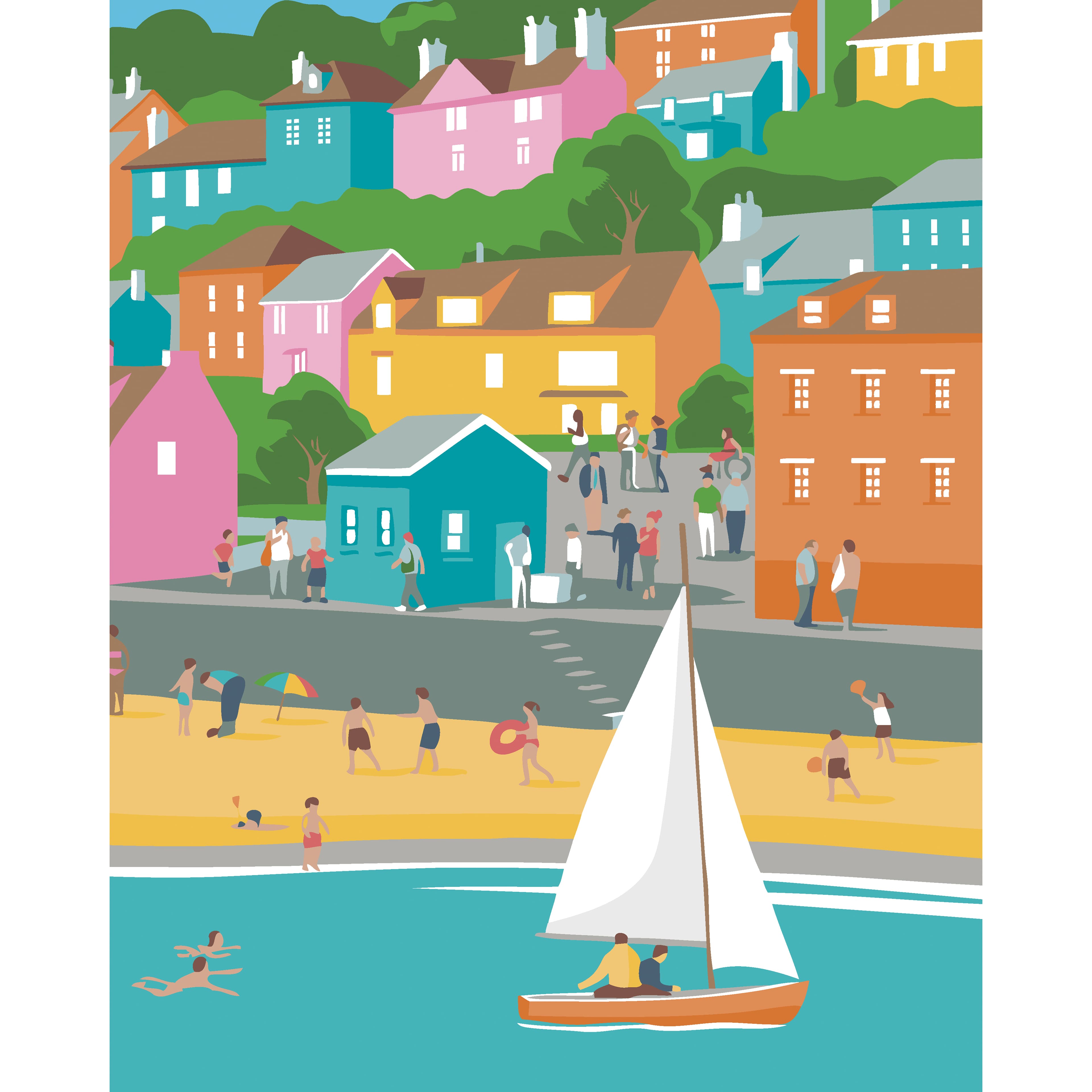 Seaside Town Paint-by-Numbers Kit by Artist&#x27;s Loft&#xAE;
