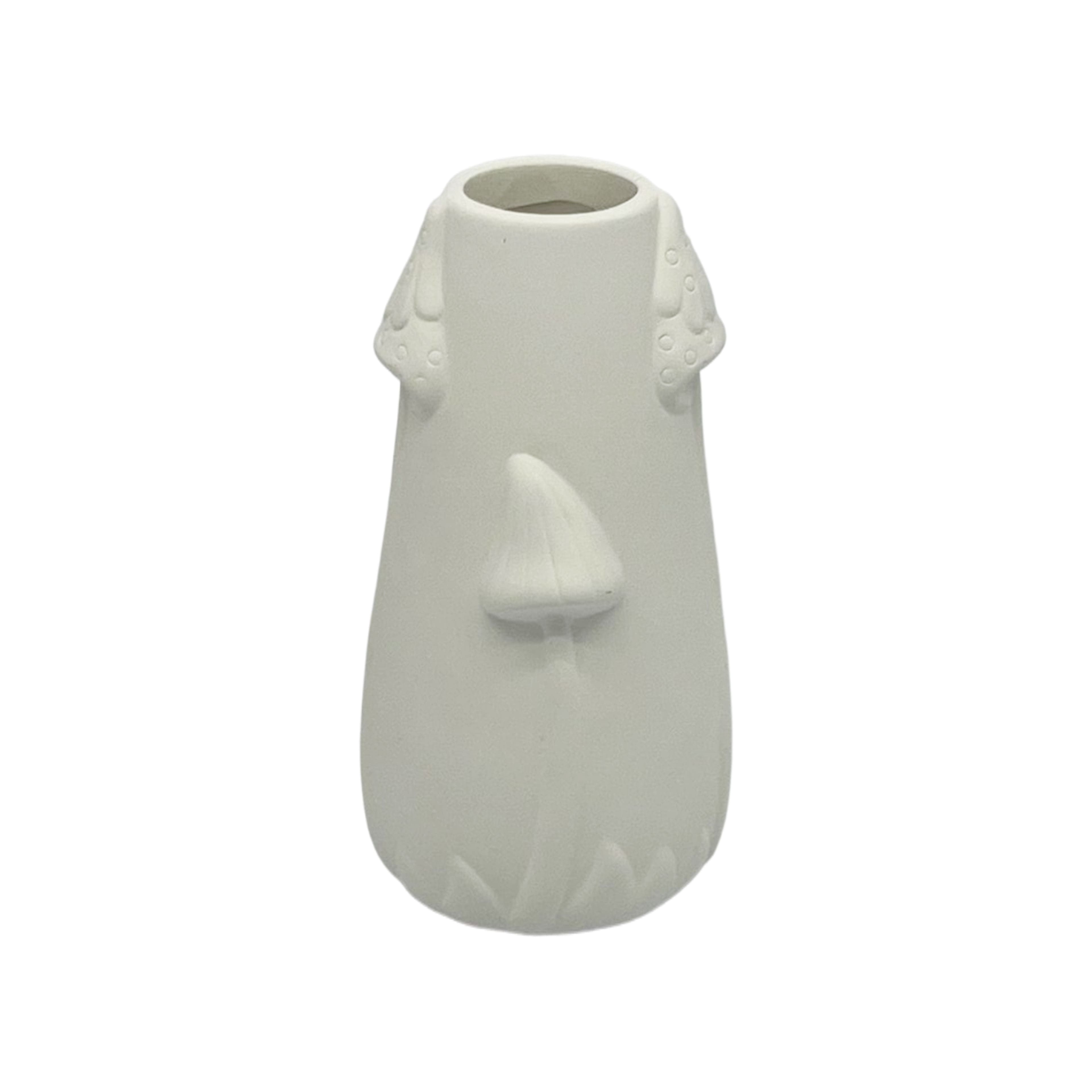 Vase soliflore ornemental &#xE0; th&#xE8;me de champignon en c&#xE9;ramique &#xE0; d&#xE9;corer soi-m&#xEA;me de 11,8&#xA0;cm de Make Market